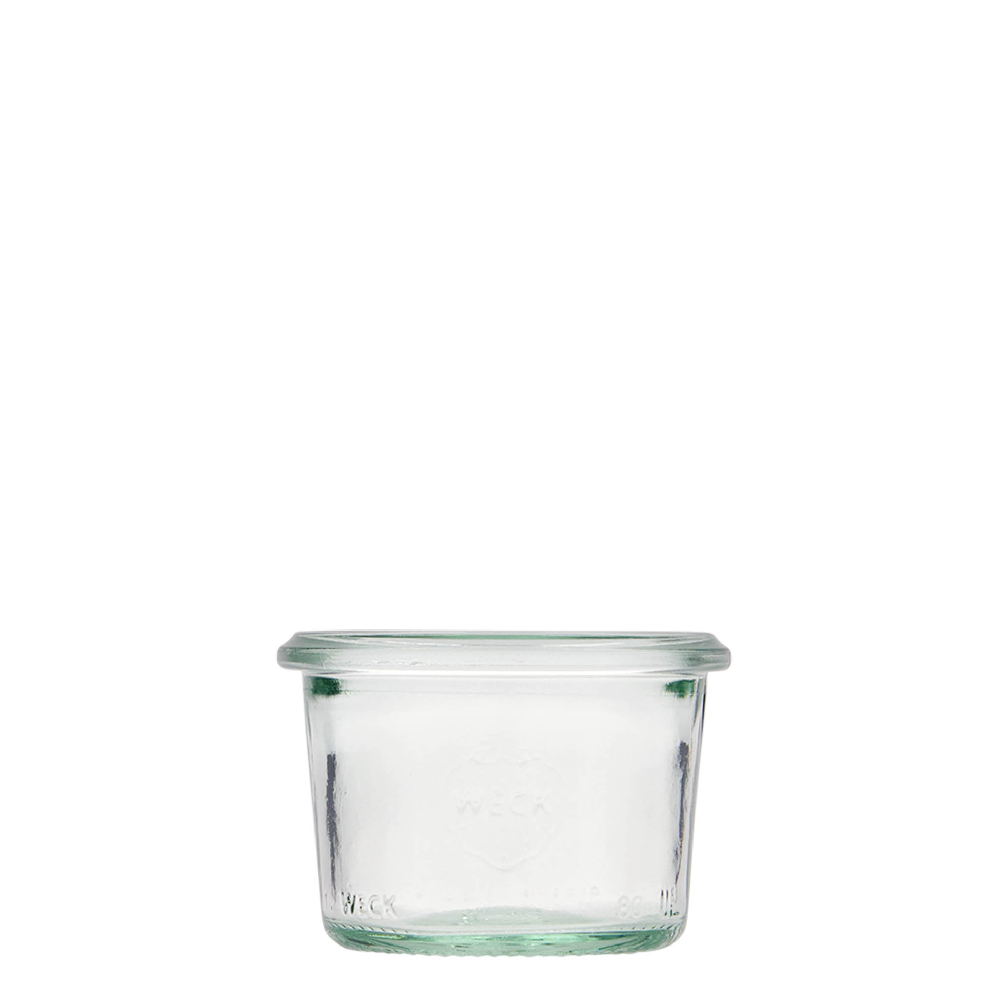 12x 80 ml WECK-störtglas med glaslock RR 60