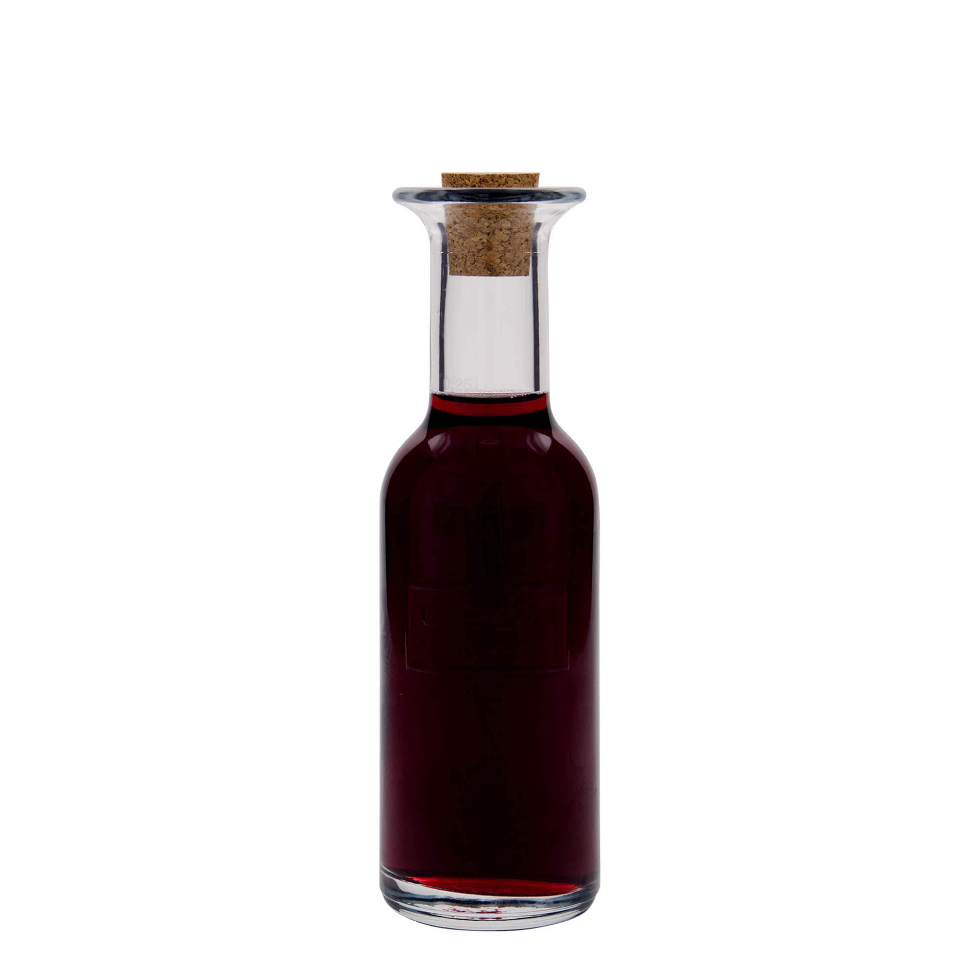 250 ml glasflaska 'Optima Fine Wine', öppning: kork