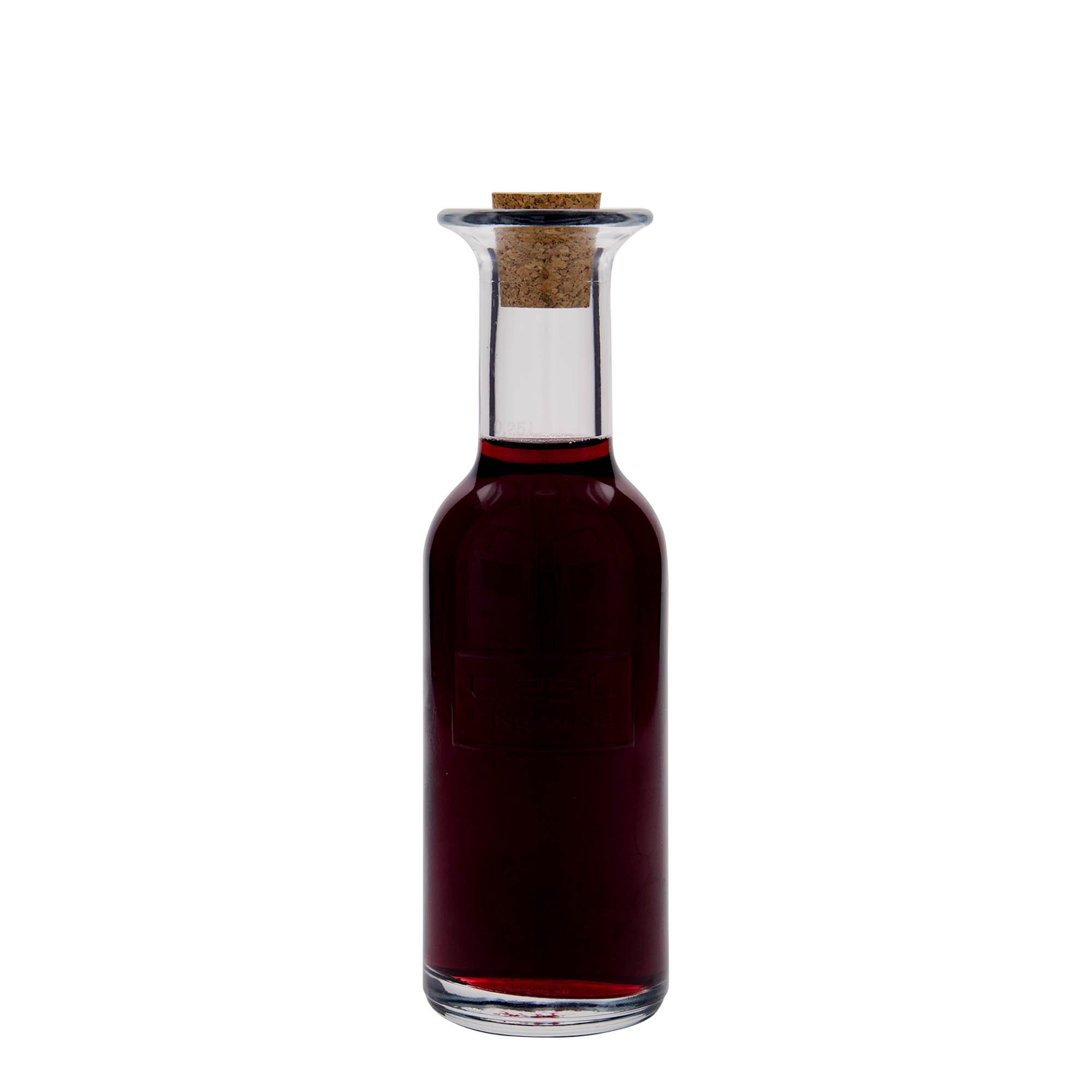 250 ml glasflaska 'Optima Fine Wine', öppning: kork