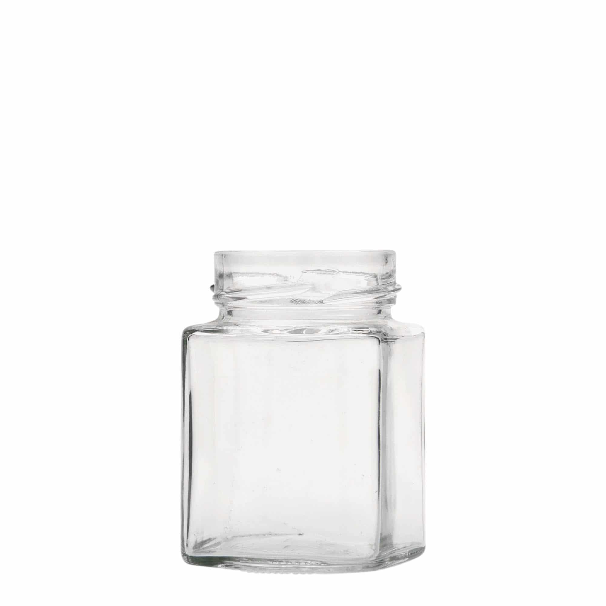 212 ml fyrkantig burk 'Funny', mynning: deep twist off (DTO 58)