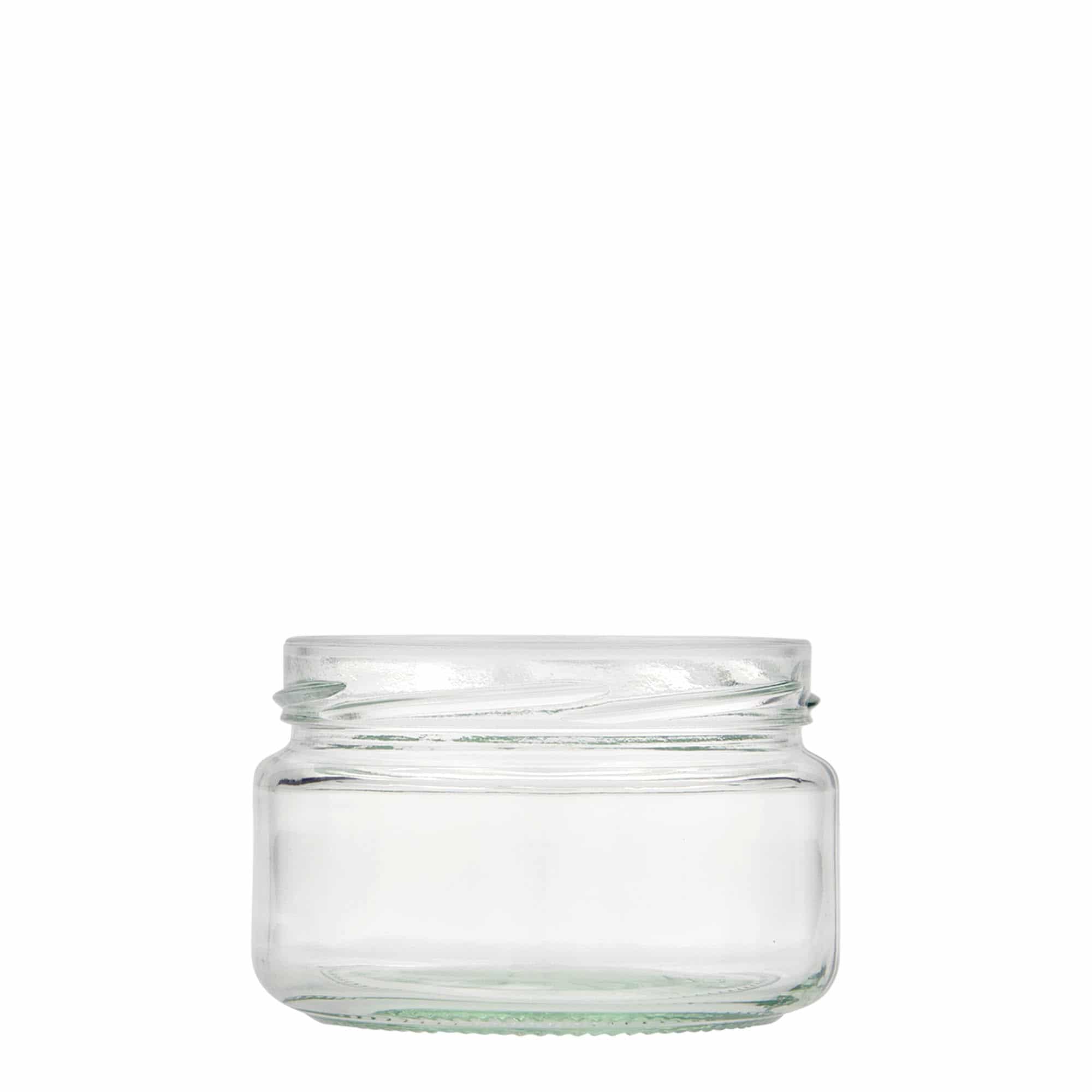 230 ml platt runt glas, öppning: twist-off (TO 82) 230 ml platt runt glas, öppning: twist-off (TO 82)