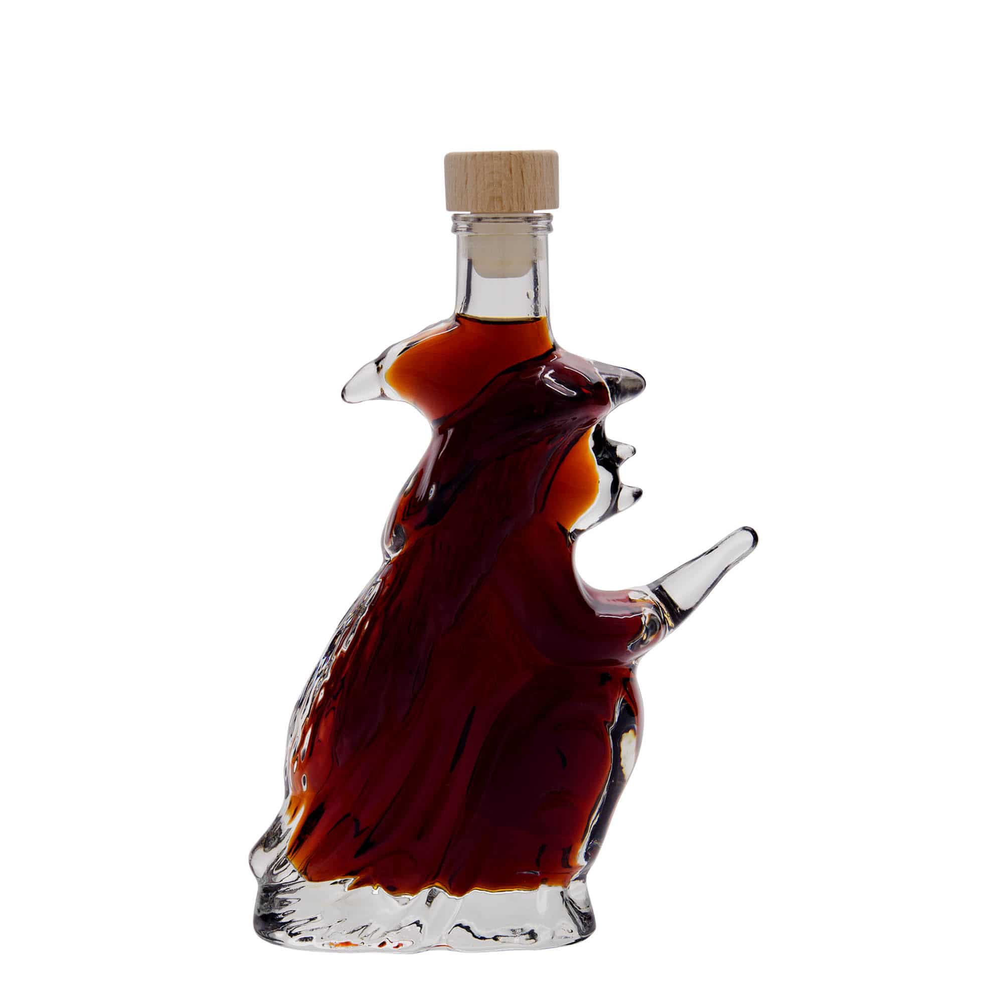 200 ml glasflaska 'Häxa', mynning: kork