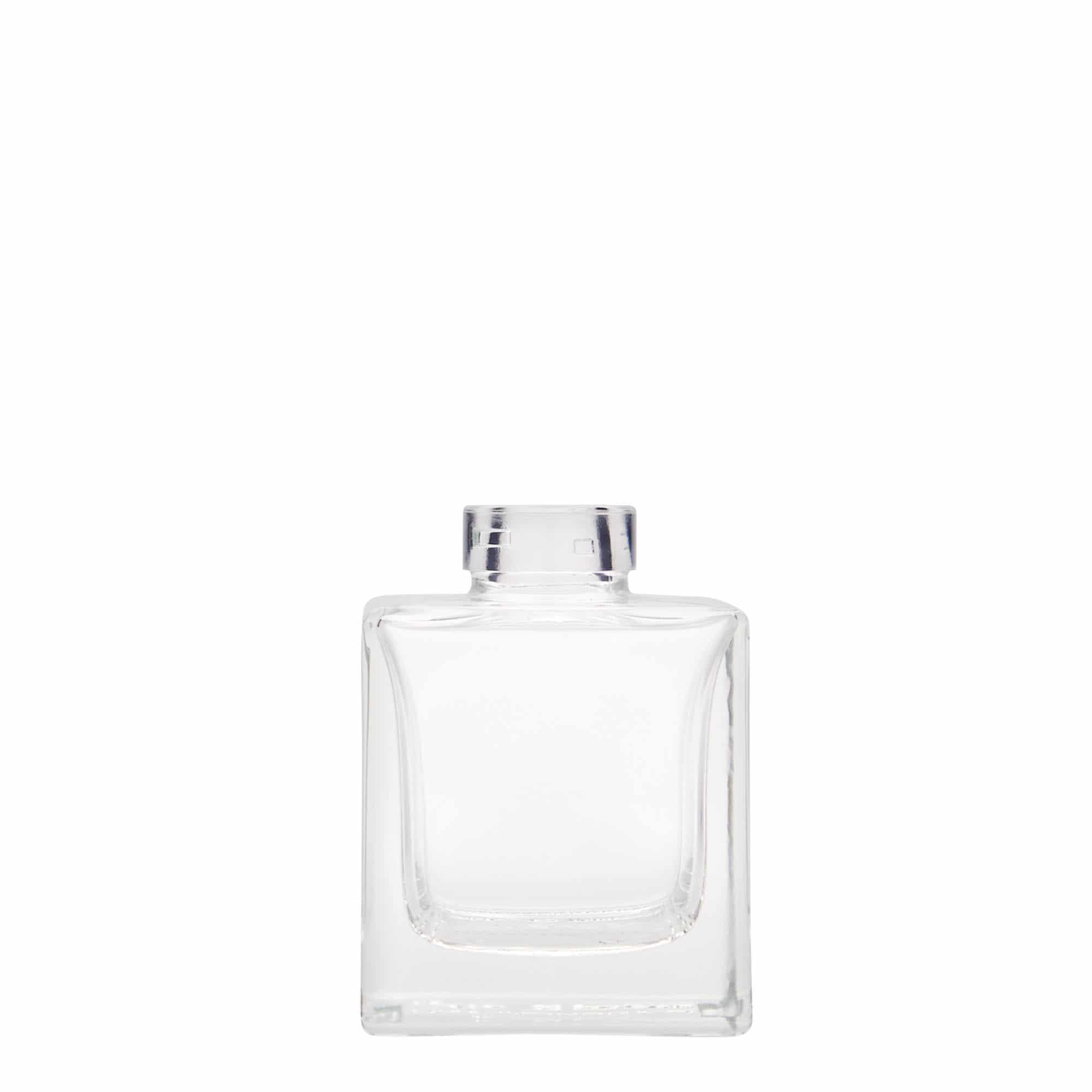 100 ml glasflaska 'Cube', kvadratisk, mynning: kork 100 ml glasflaska 'Cube', kvadratisk, mynning: kork