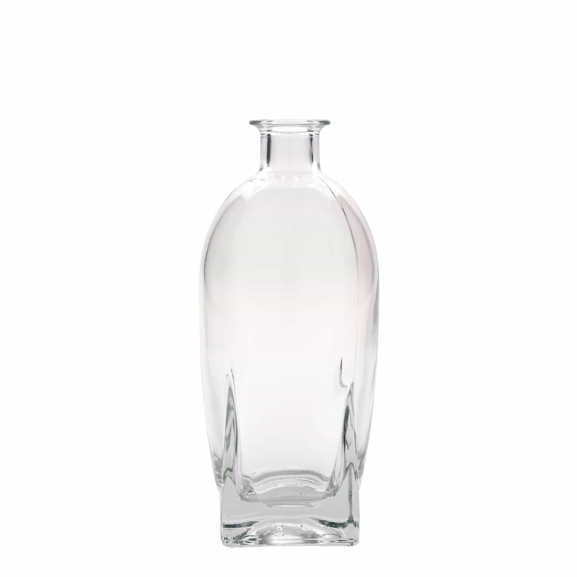 500 ml glasflaska 'Zino', kvadratisk, mynning: kork 500 ml glasflaska 'Zino', kvadratisk, mynning: kork