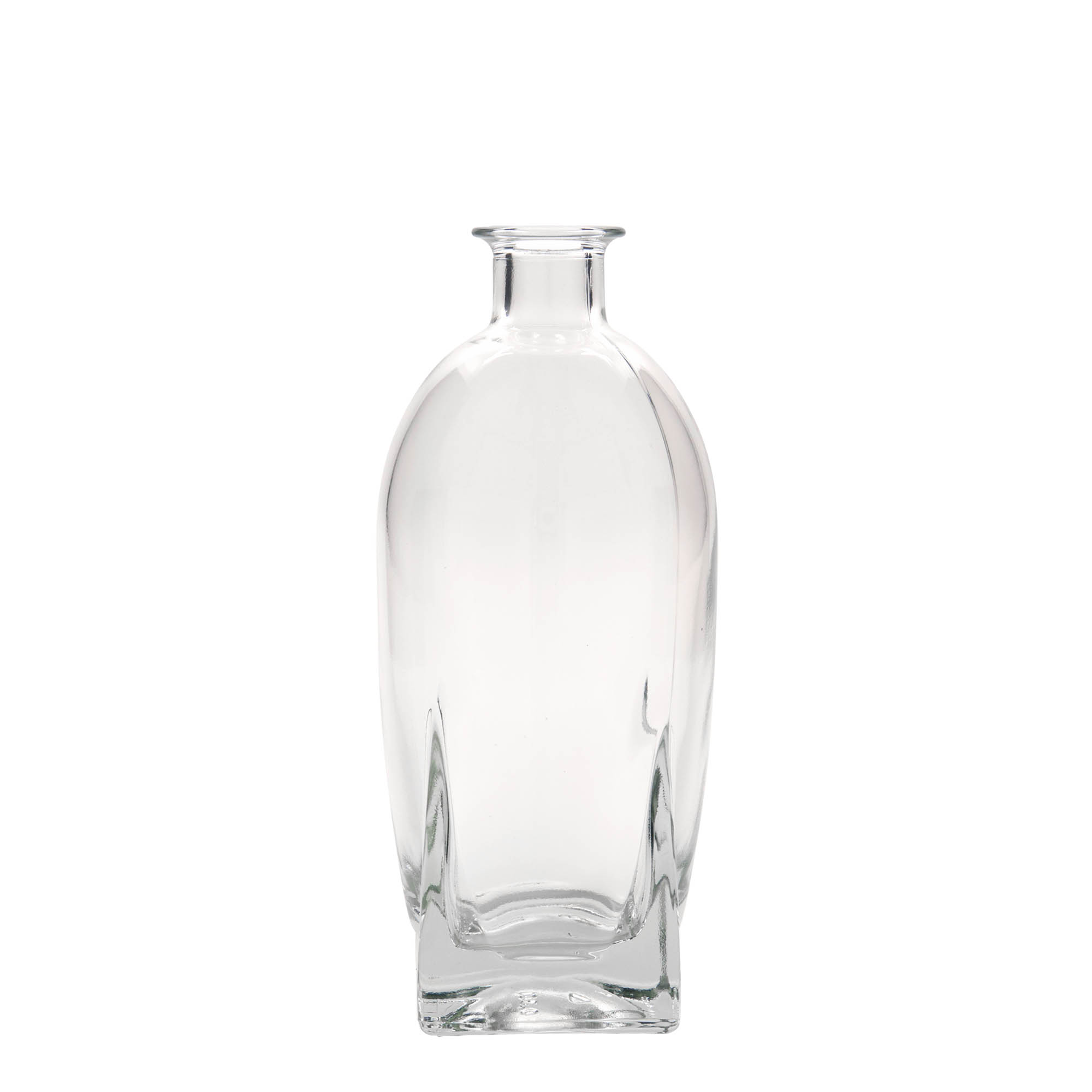 500 ml glasflaska 'Zino', fyrkantig, mynning: kork