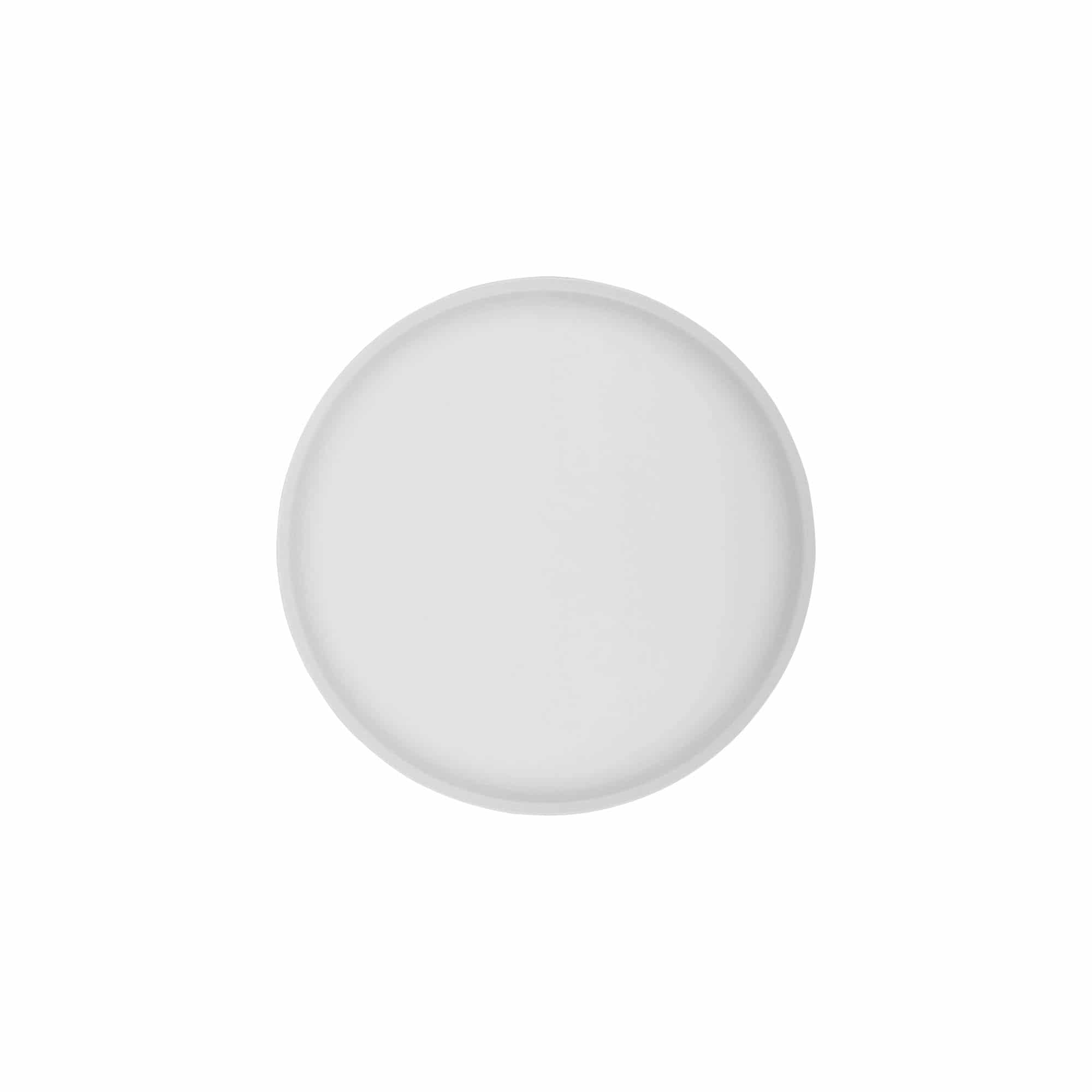 Skruvkapsel 'Clear/Platin Edition', PP-plast, vit, för mynning: 70/2P