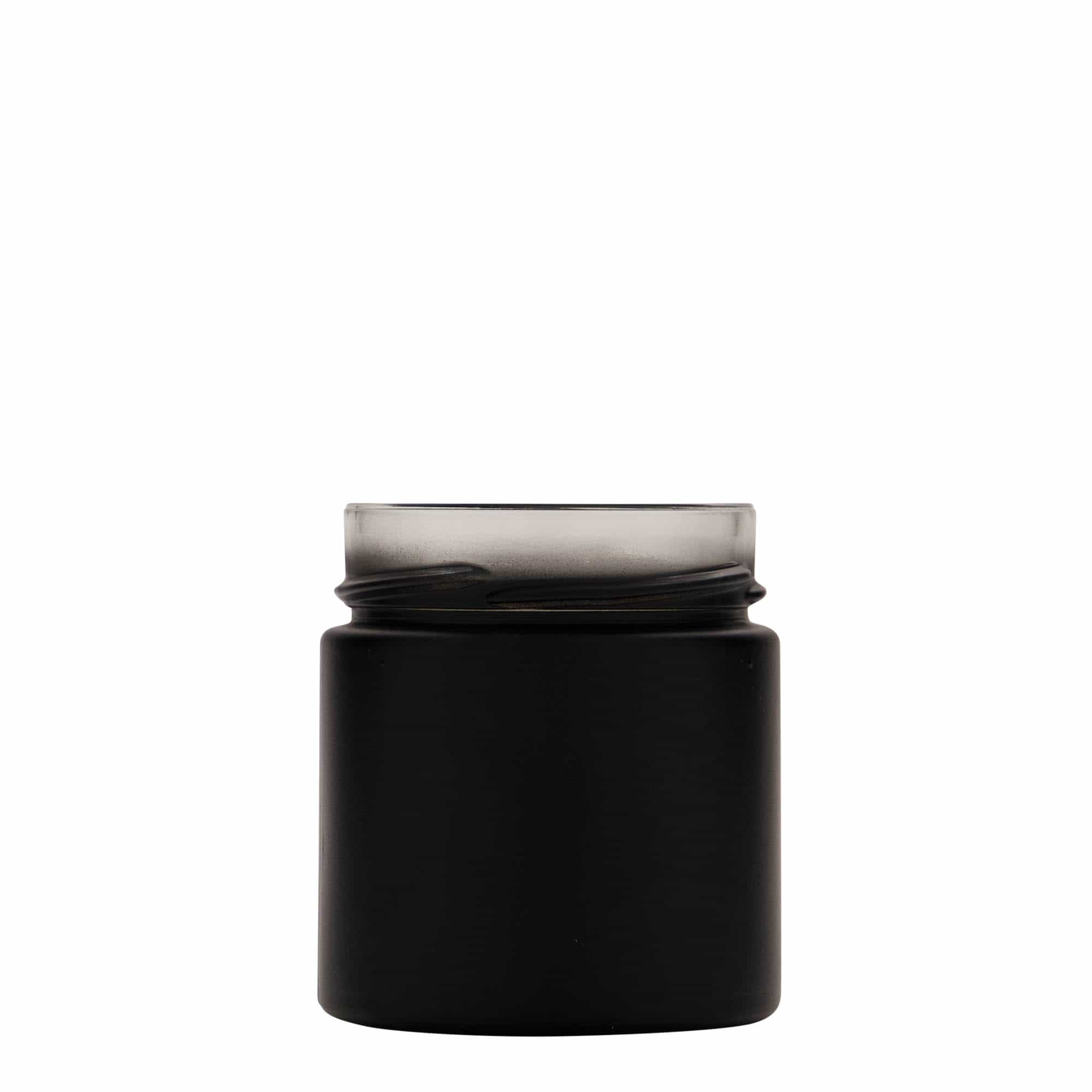 212 ml rund glas 'Aurora', svart, öppning: Deep-Twist-Off (DTO 66)