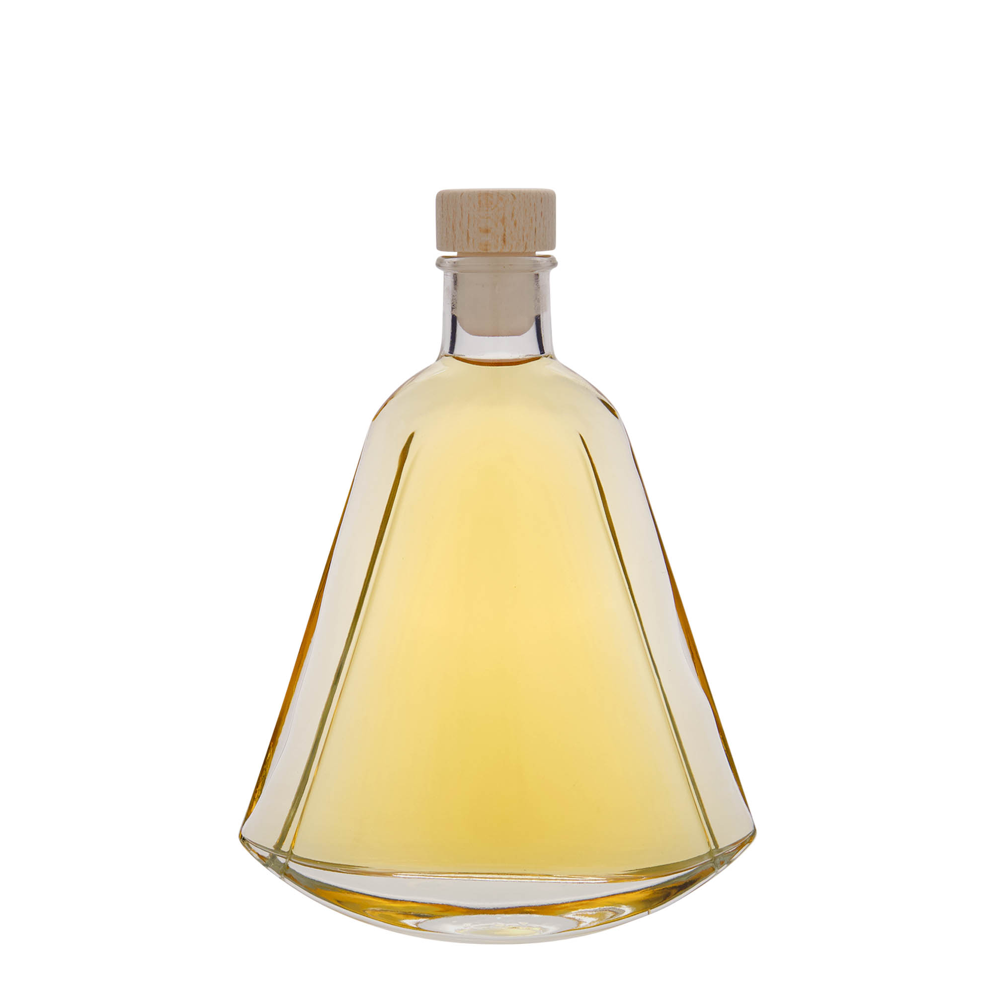 200 ml glasflaska 'Maurizio', oval, öppning: kork