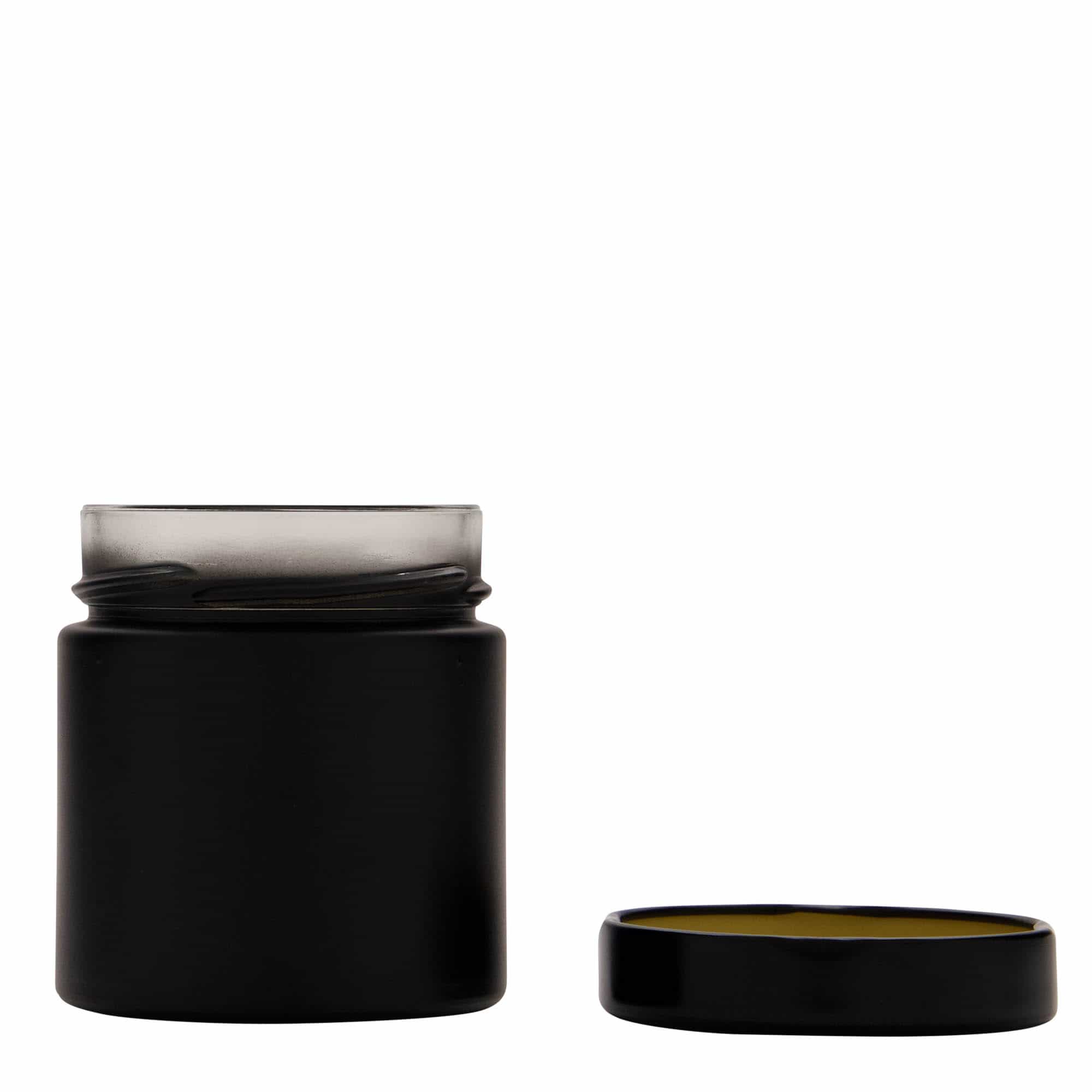 220 ml rund burk 'Aurora', svart, mynning: deep twist off (DTO 66)