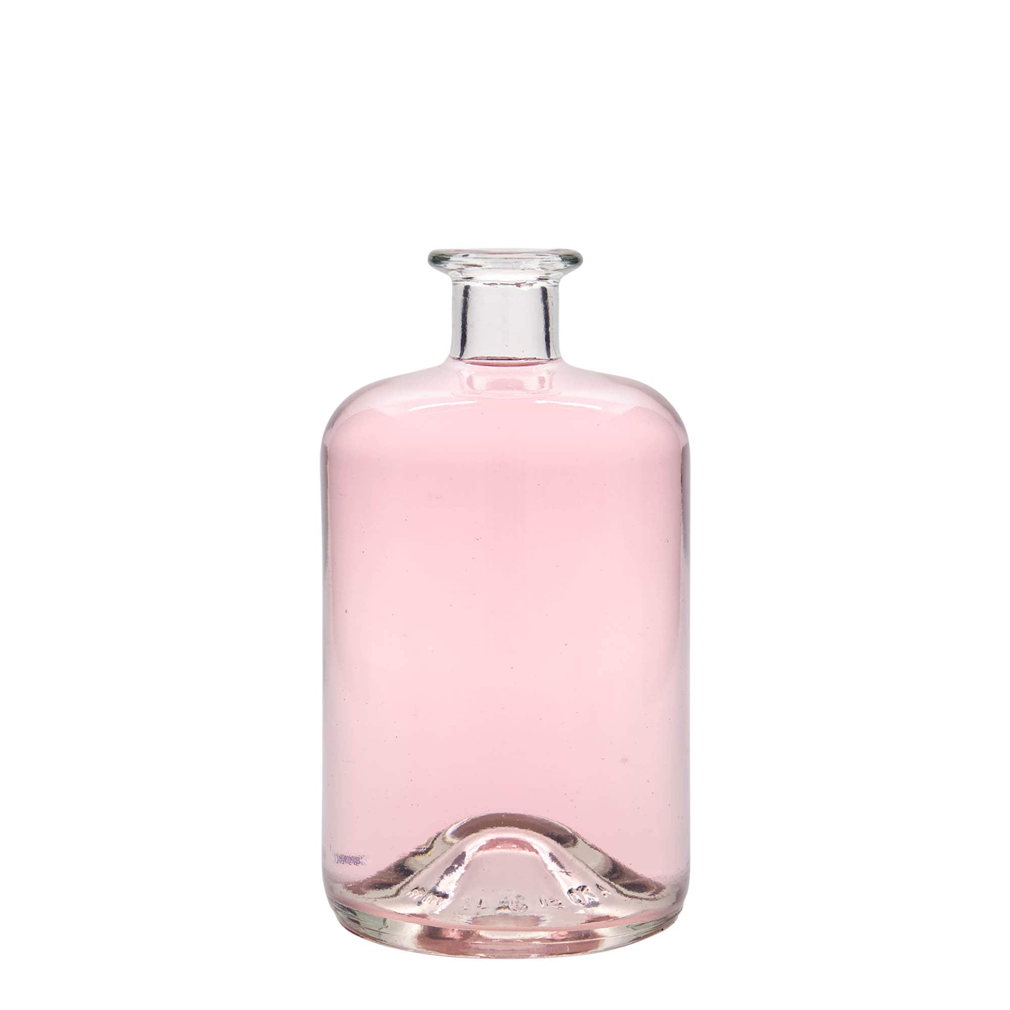 700 ml glasflaska apotekare, öppning: kork