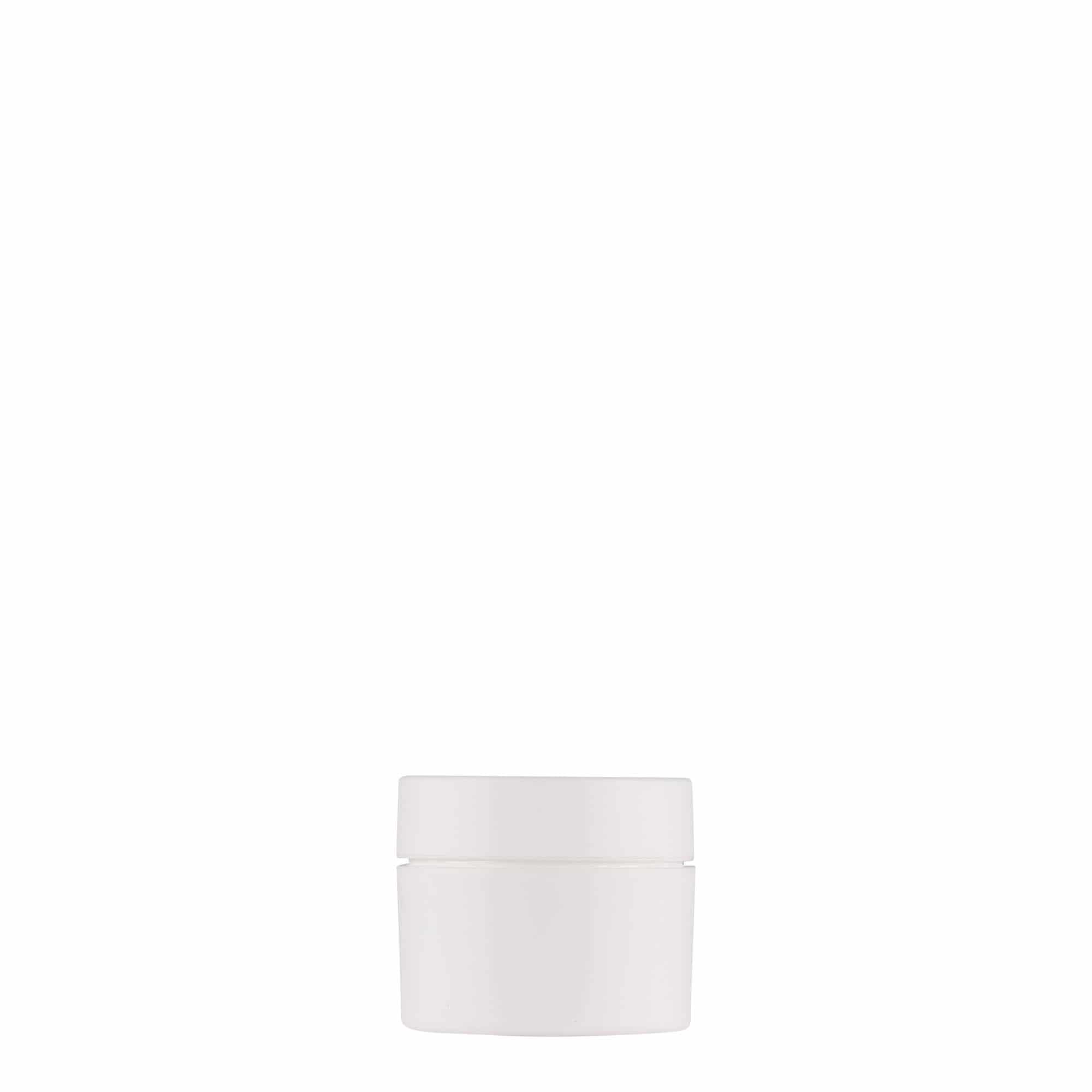 5 ml plastburk 'Antonella', PP, vit, öppning: skruvlock
