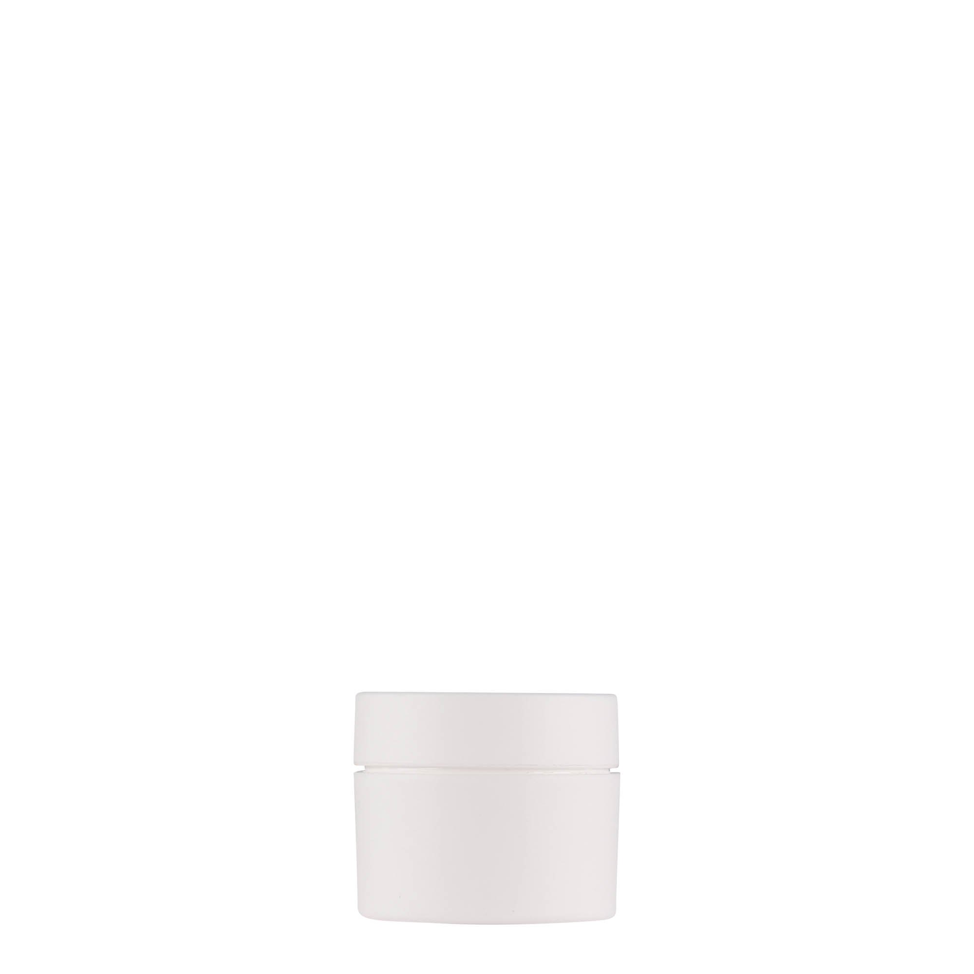 5 ml plastburk 'Antonella', PP, vit, öppning: skruvlock 5 ml plastburk 'Antonella', PP, vit, öppning: skruvlock