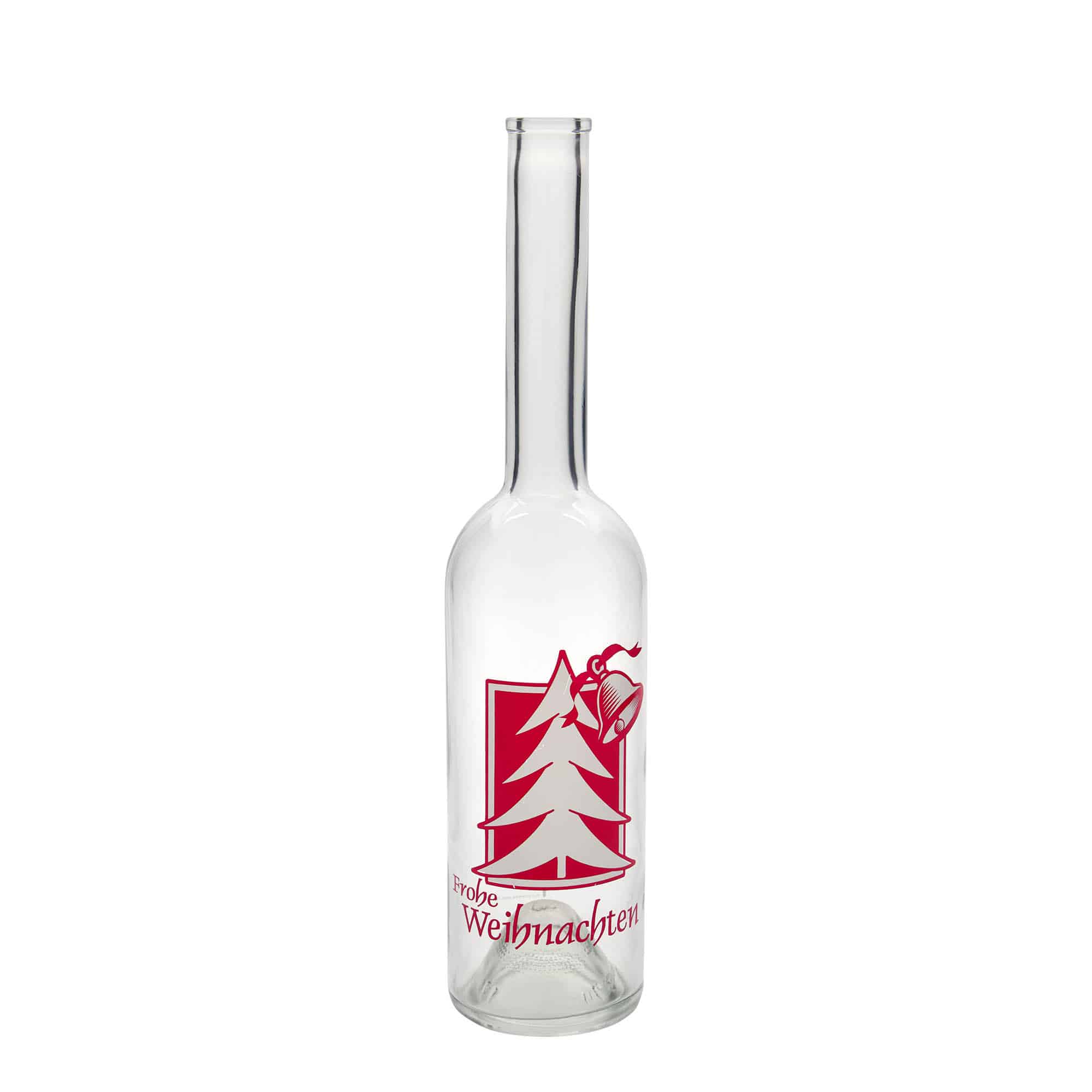 500 ml glasflaska 'Opera', motiv: julhälsning, öppning: kork
