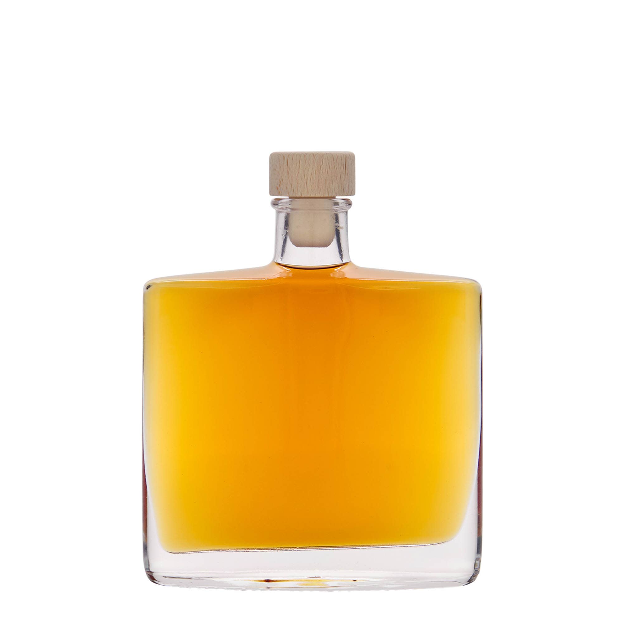 200 ml glasflaska 'Zorbas', oval, mynning: kork