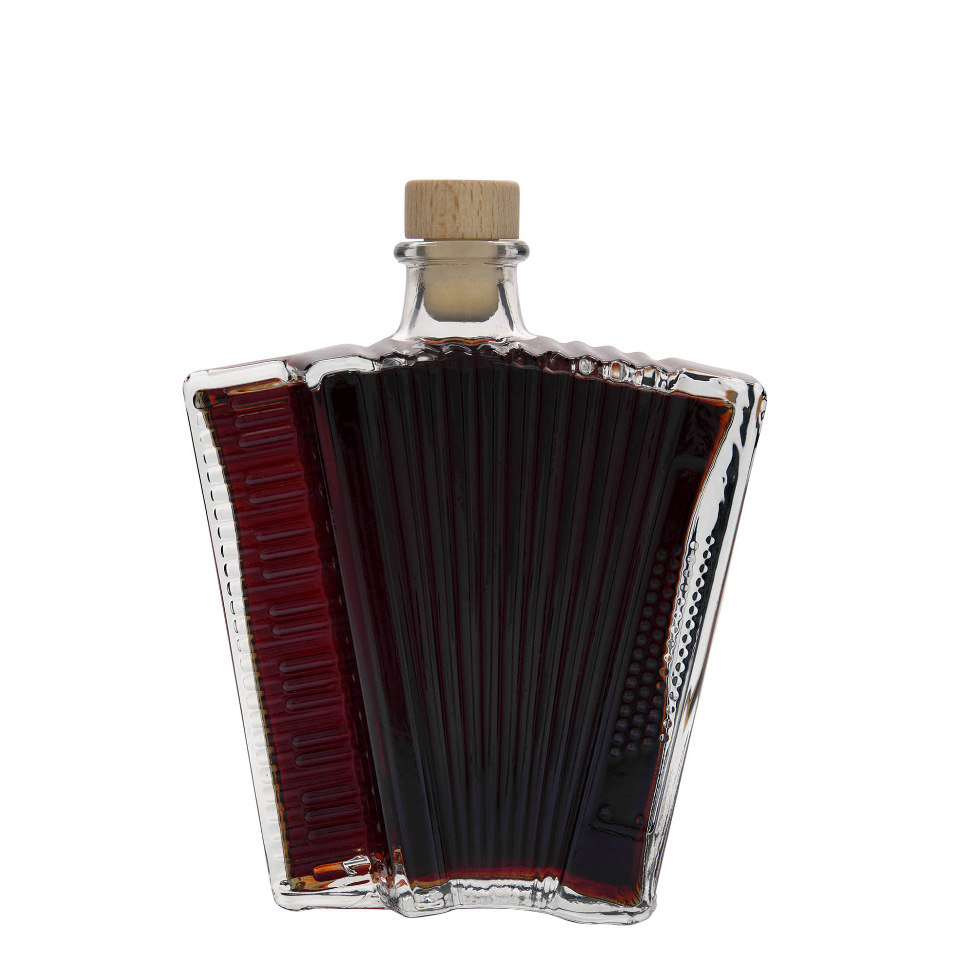 500 ml glasflaska 'Dragspel', mynning: kork 500 ml glasflaska 'Dragspel', mynning: kork