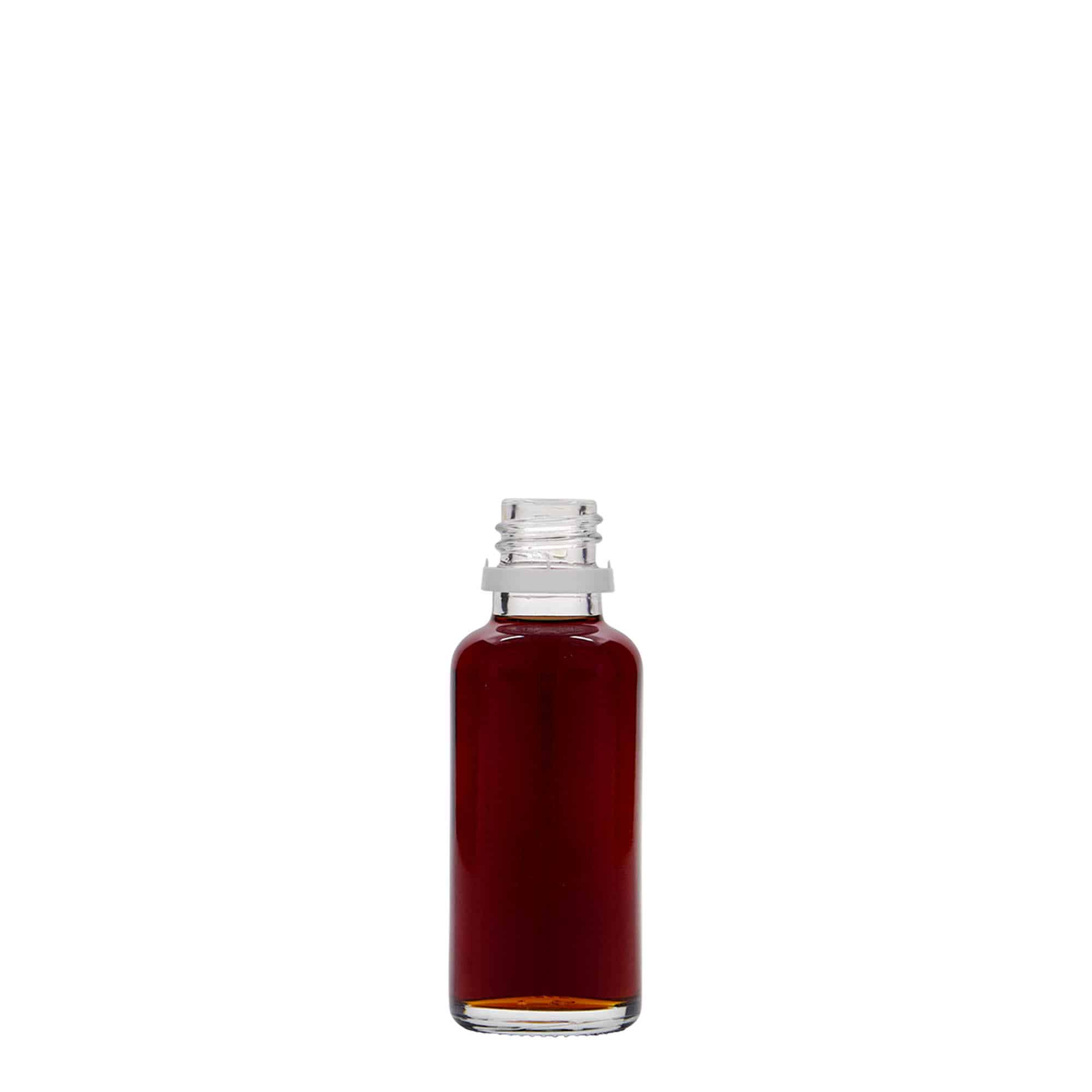 30 ml medicinflaska, glas, mynning: DIN 18
