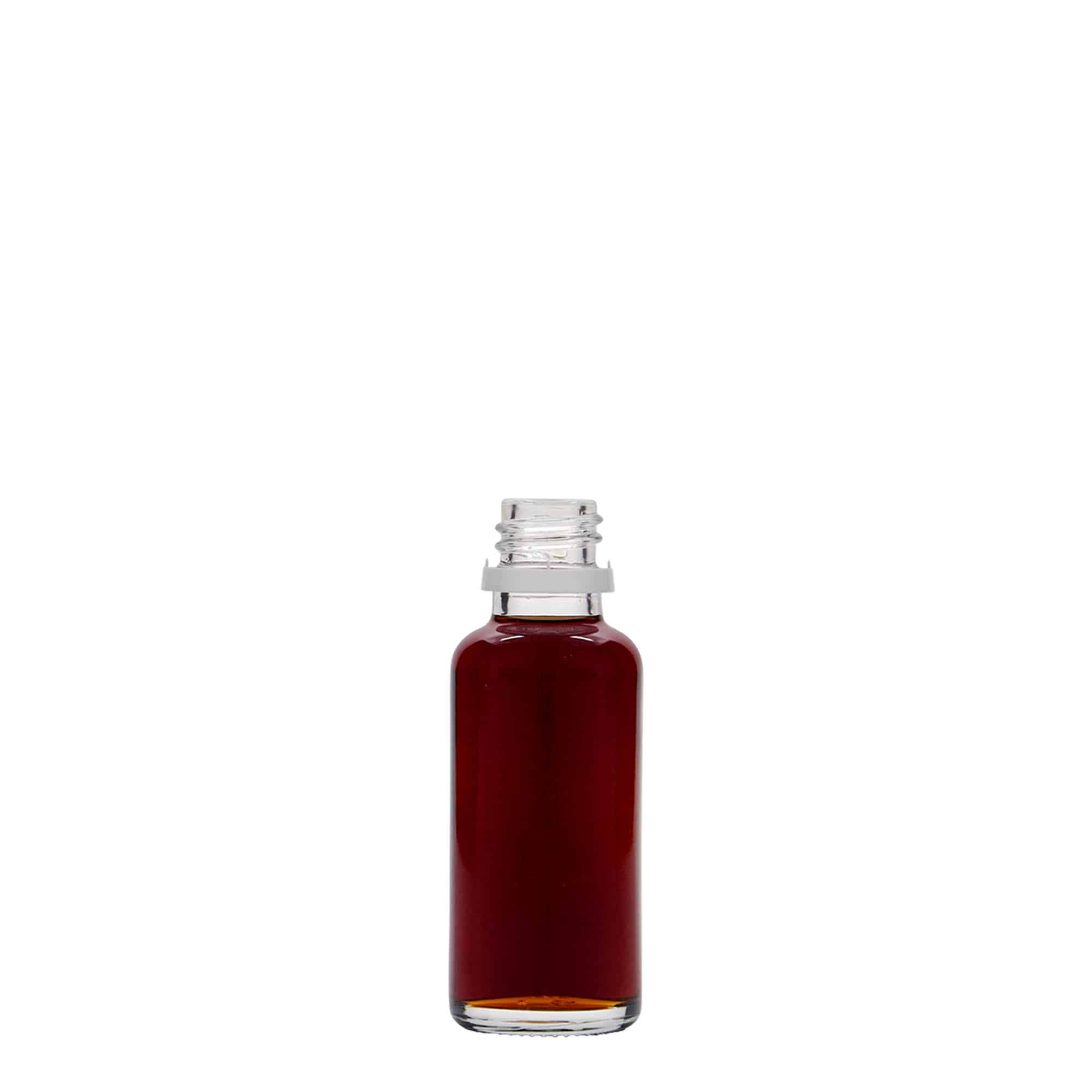 30 ml medicinflaska, glas, mynning: DIN 18