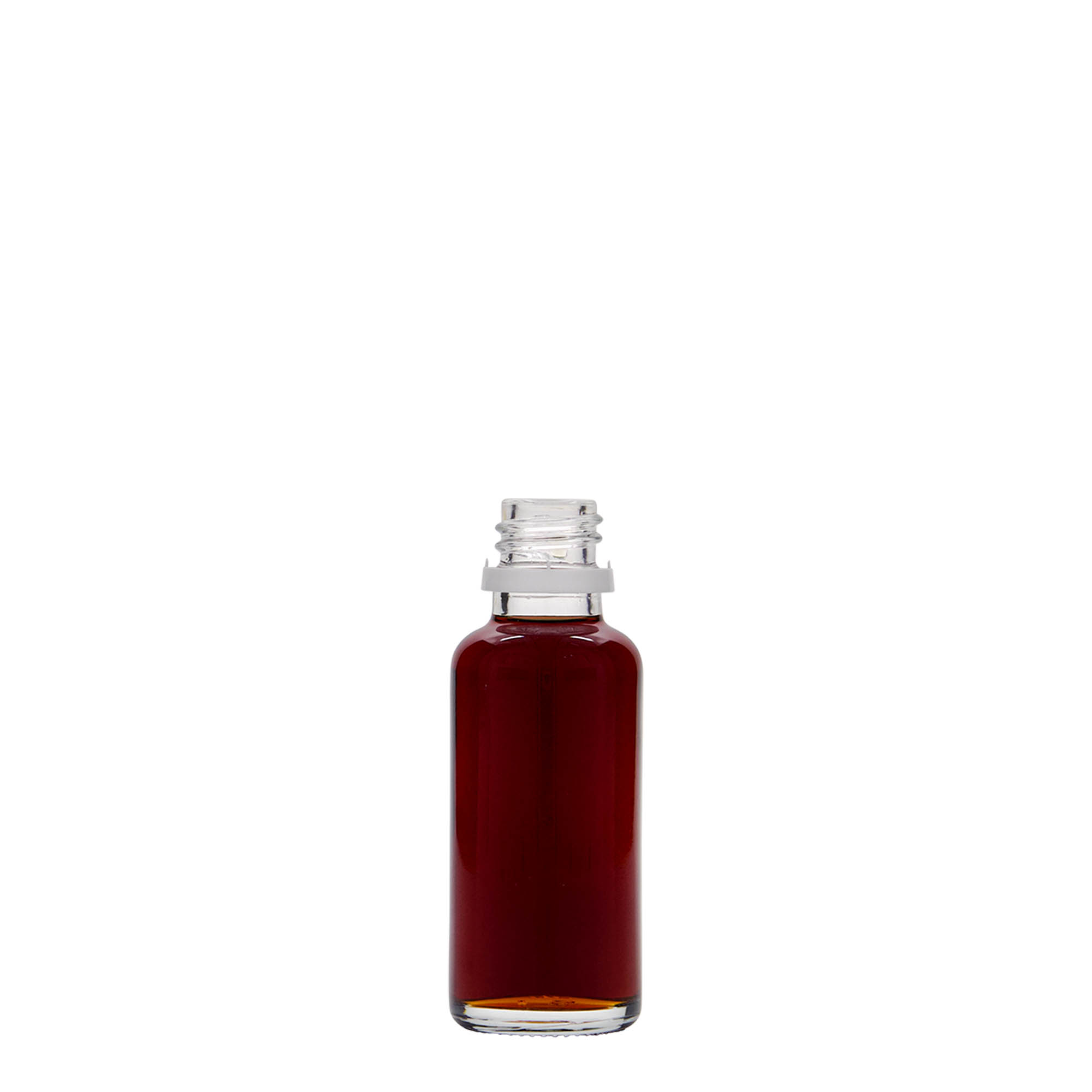 30 ml medicinflaska, glas, mynning: DIN 18