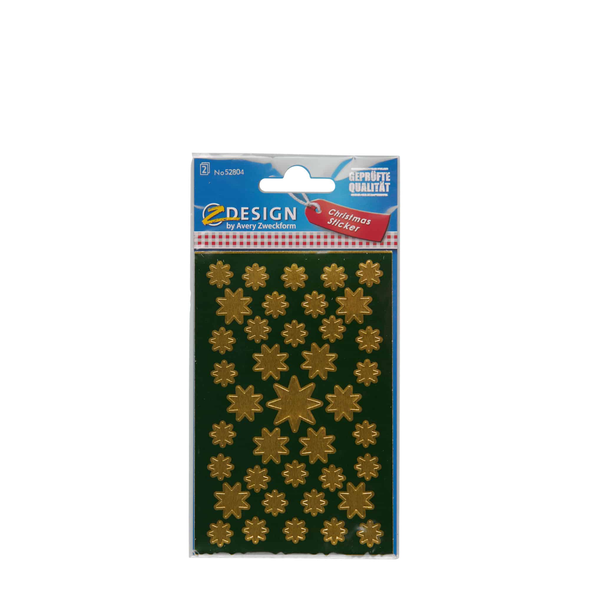 Zweckform-klistermärken 'Stjärnor', papper, guld