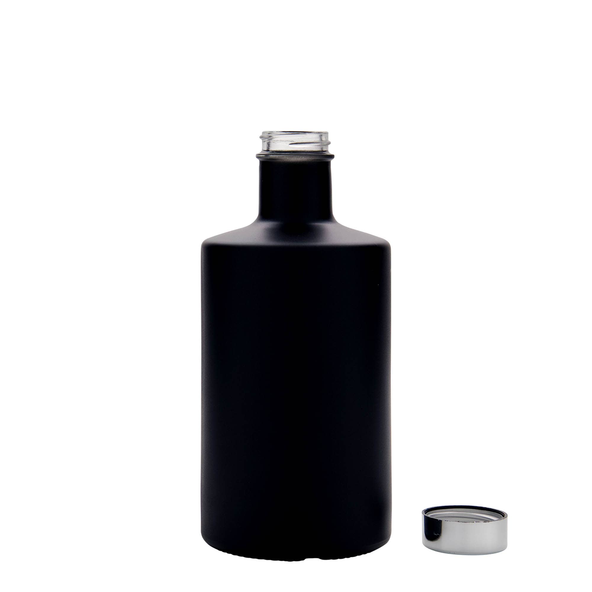 500 ml glasflaska 'Caroline', svart, mynning: GPI 33