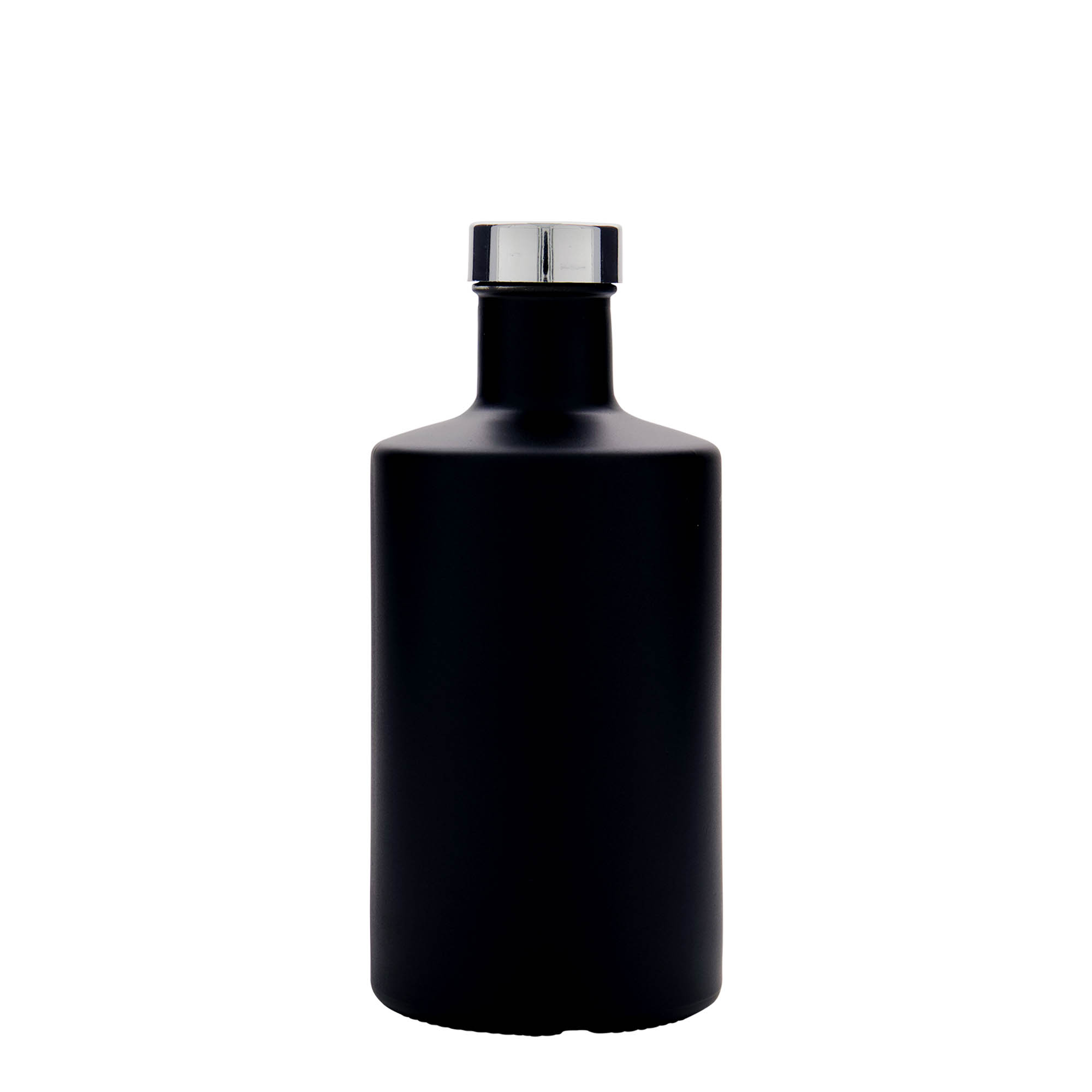 500 ml glasflaska 'Caroline', svart, öppning: GPI 33
