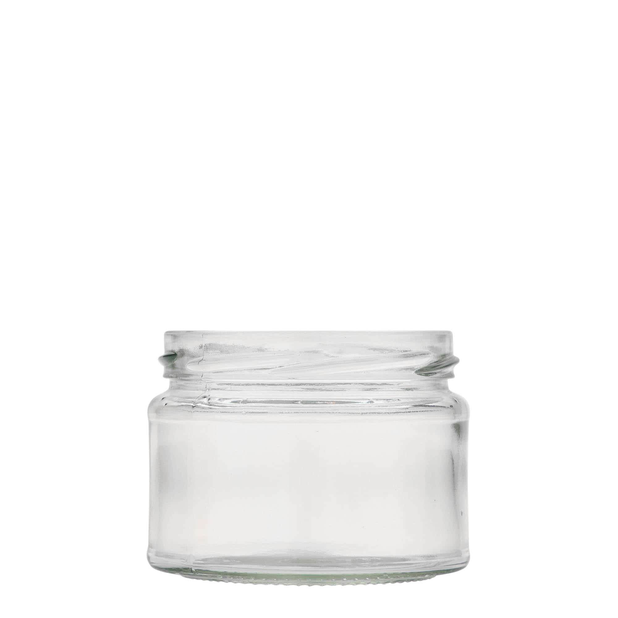 280 ml platt rund burk, mynning: twist off (TO 82)