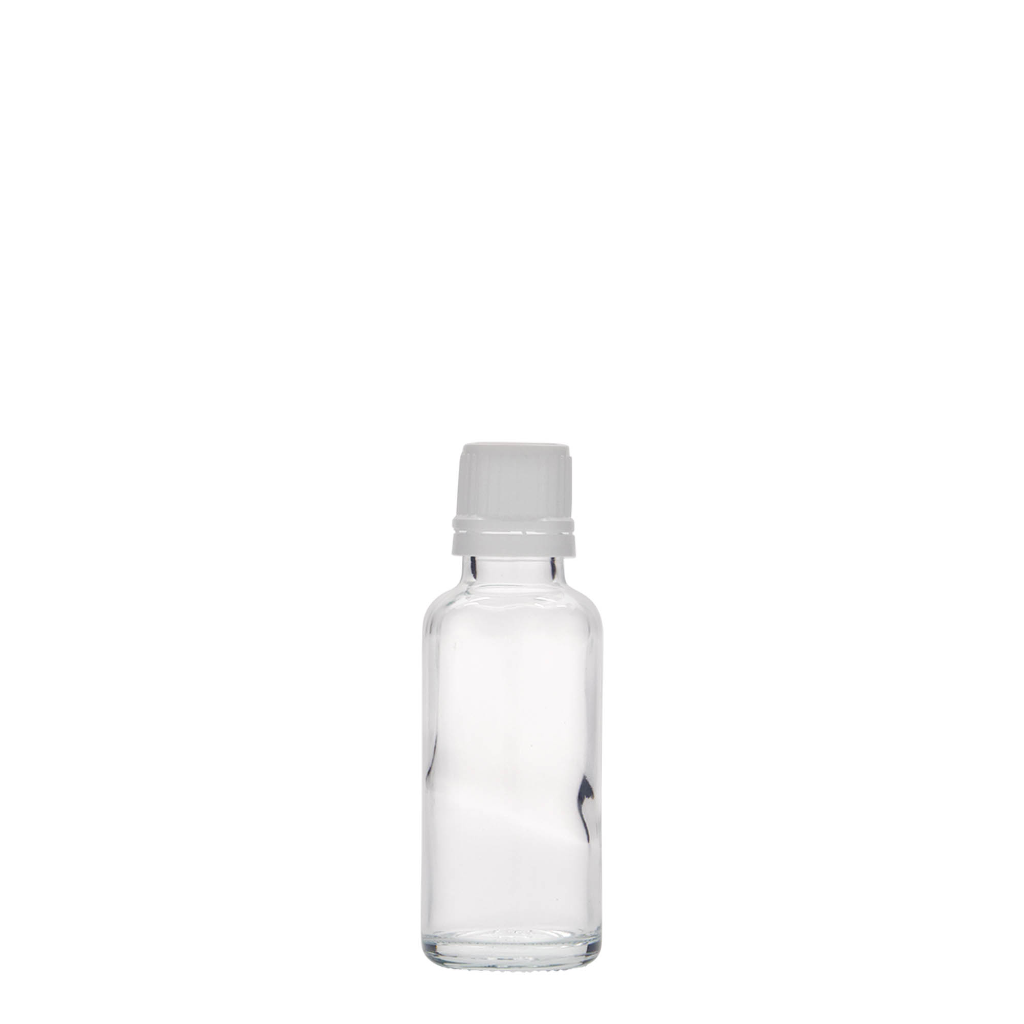 30 ml medicinflaska, glas, mynning: DIN 18 30 ml medicinflaska, glas, mynning: DIN 18