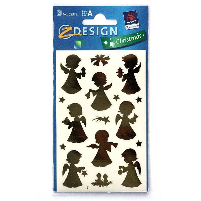 Zweckform Klistermärken 'Ängel', papper, guld