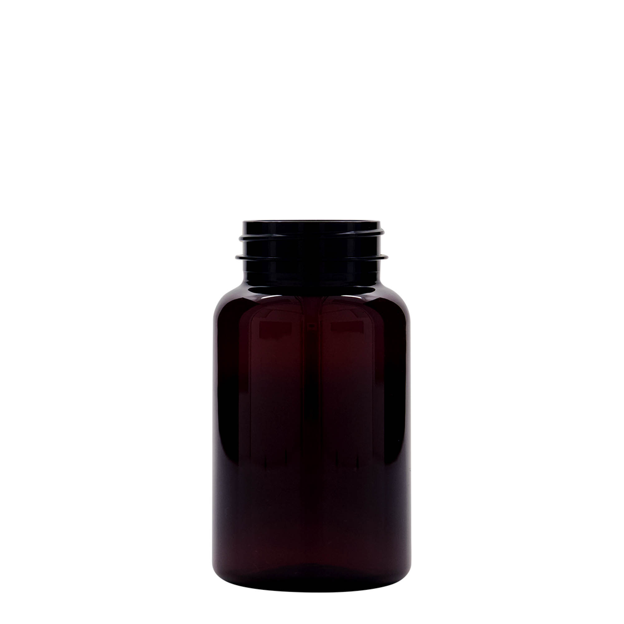 200 ml PET-flaska, plast, brun, öppning: 45/400