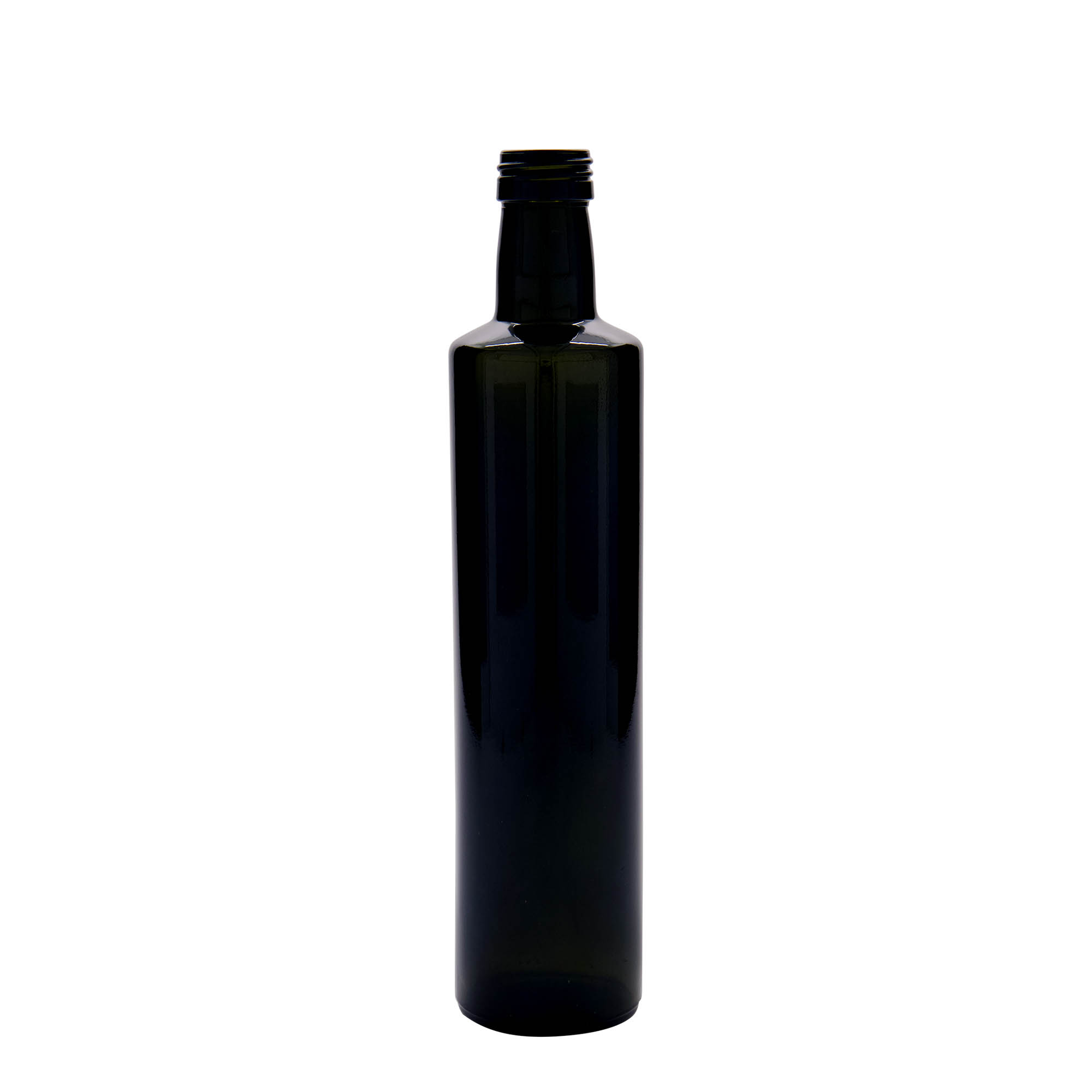 500 ml glasflaska 'Dorica', antikgrön, mynning: PP 31,5