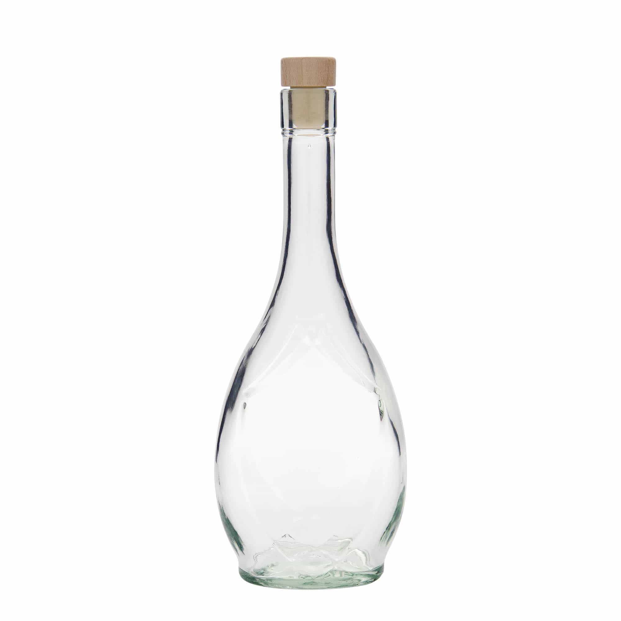 500 ml glasflaska 'Saragossa', oval, öppning: kork 500 ml glasflaska 'Saragossa', oval, öppning: kork