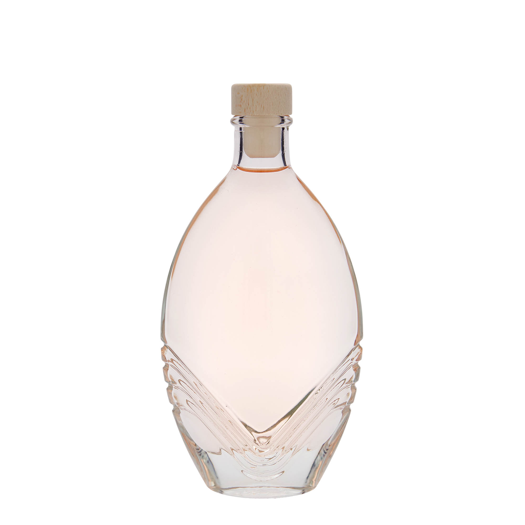 200 ml glasflaska 'Florence', oval, mynning: kork 200 ml glasflaska 'Florence', oval, mynning: kork
