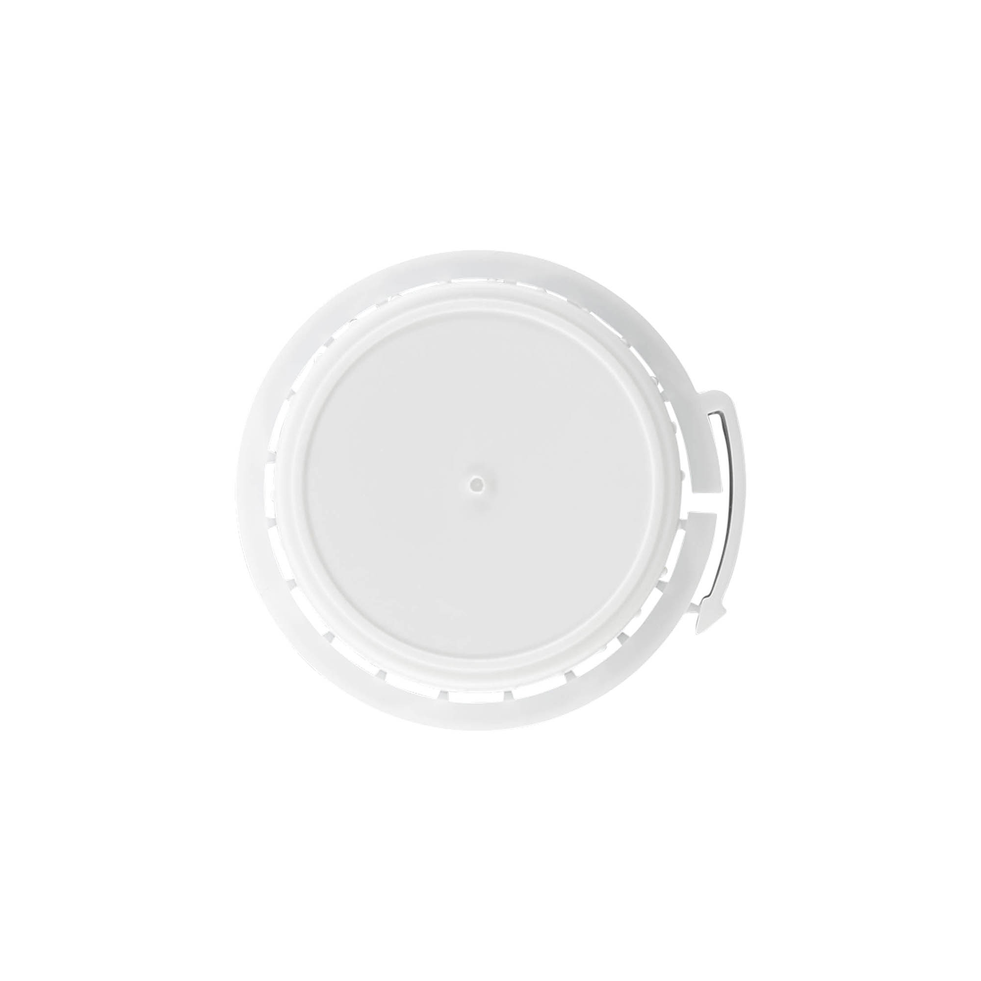 Skruvkork aluminiumflaska, PP-plast, vit, för mynning: DIN 32 Skruvkork aluminiumflaska, PP-plast, vit, för mynning: DIN 32