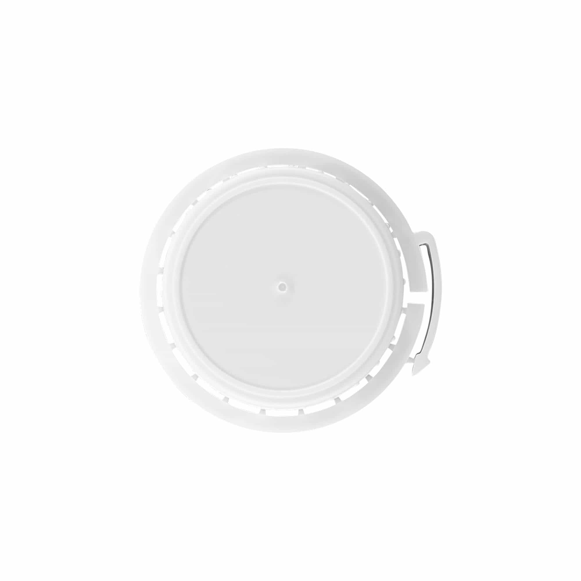 Skruvkork aluminiumflaska, PP-plast, vit, för mynning: DIN 32 Skruvkork aluminiumflaska, PP-plast, vit, för mynning: DIN 32