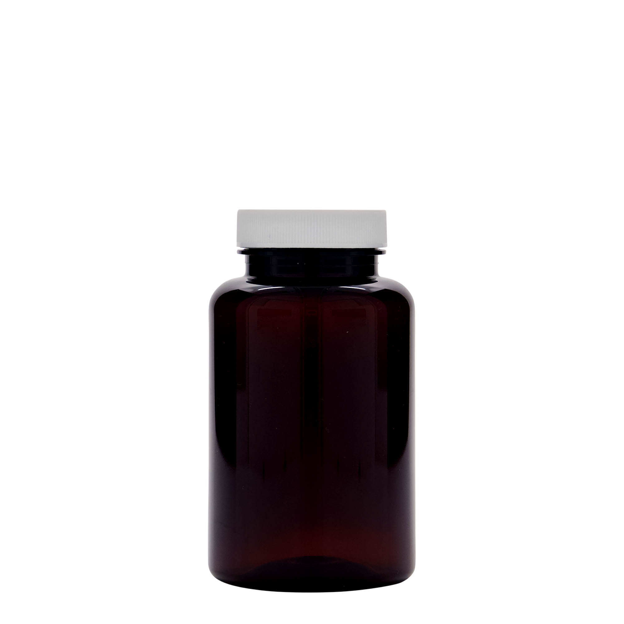 250 ml PET-flaska, plast, brun, öppning: 45/400