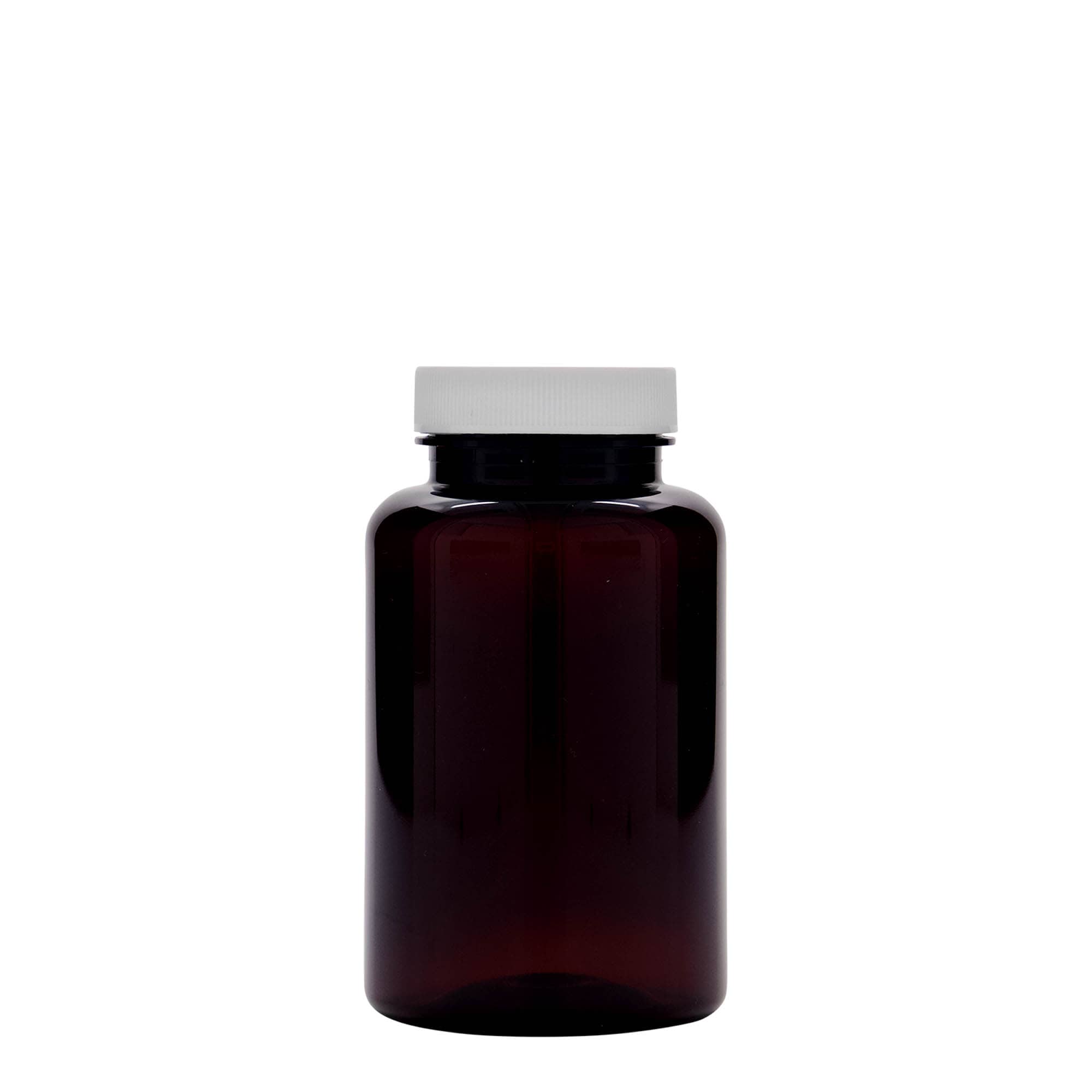 250 ml PET-flaska, plast, brun, öppning: 45/400