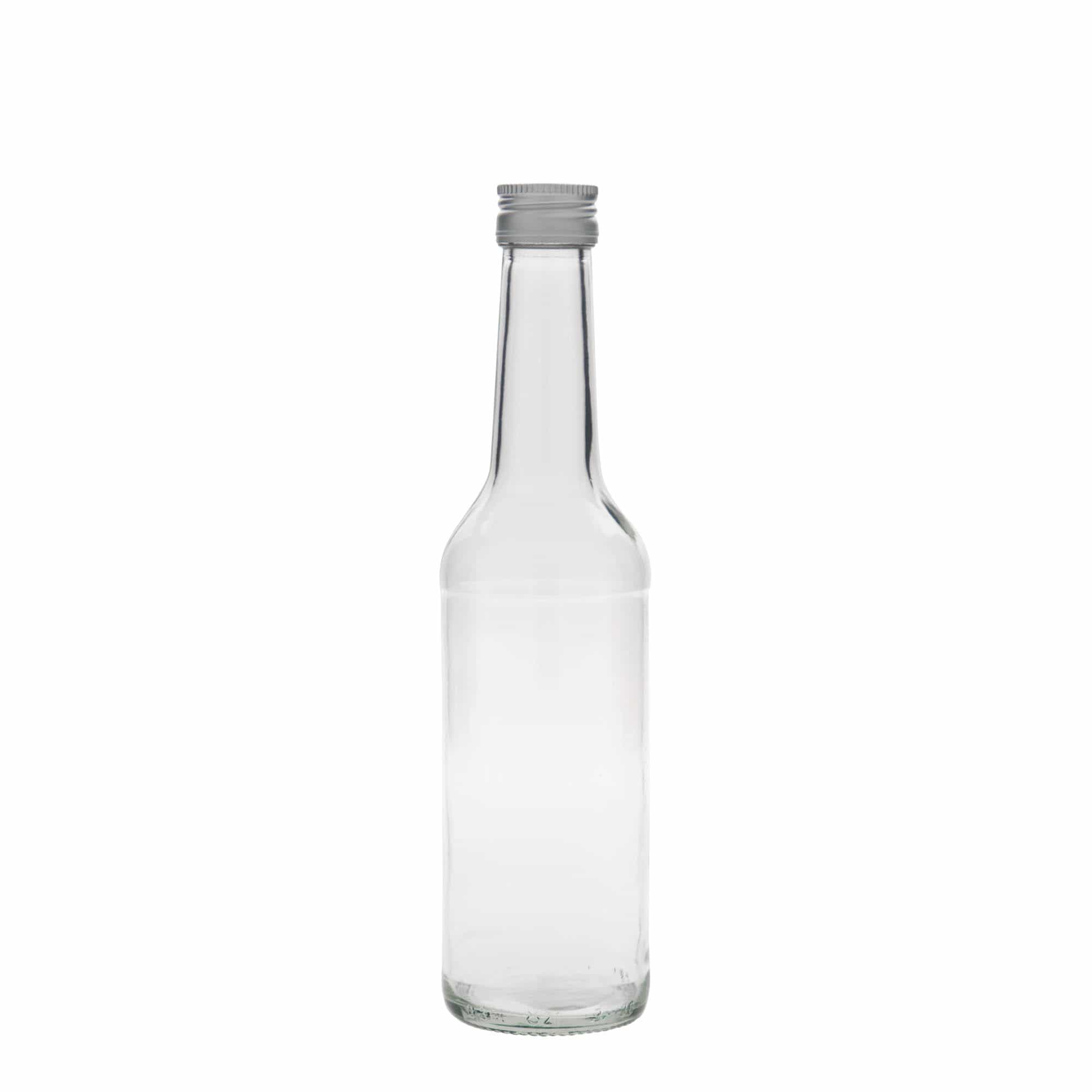 350 ml glasflaska med rak hals, öppning: PP 28