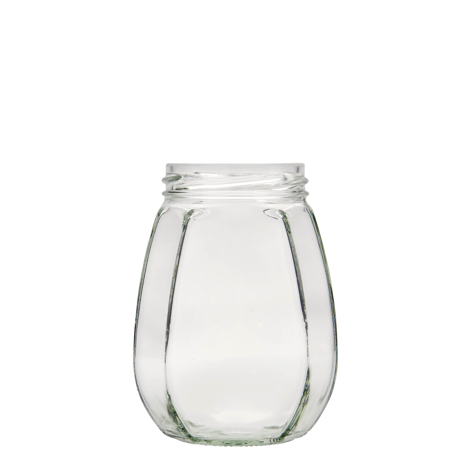 385 ml smyckesglas, sexkantigt, mynning: Twist-Off (TO 63)