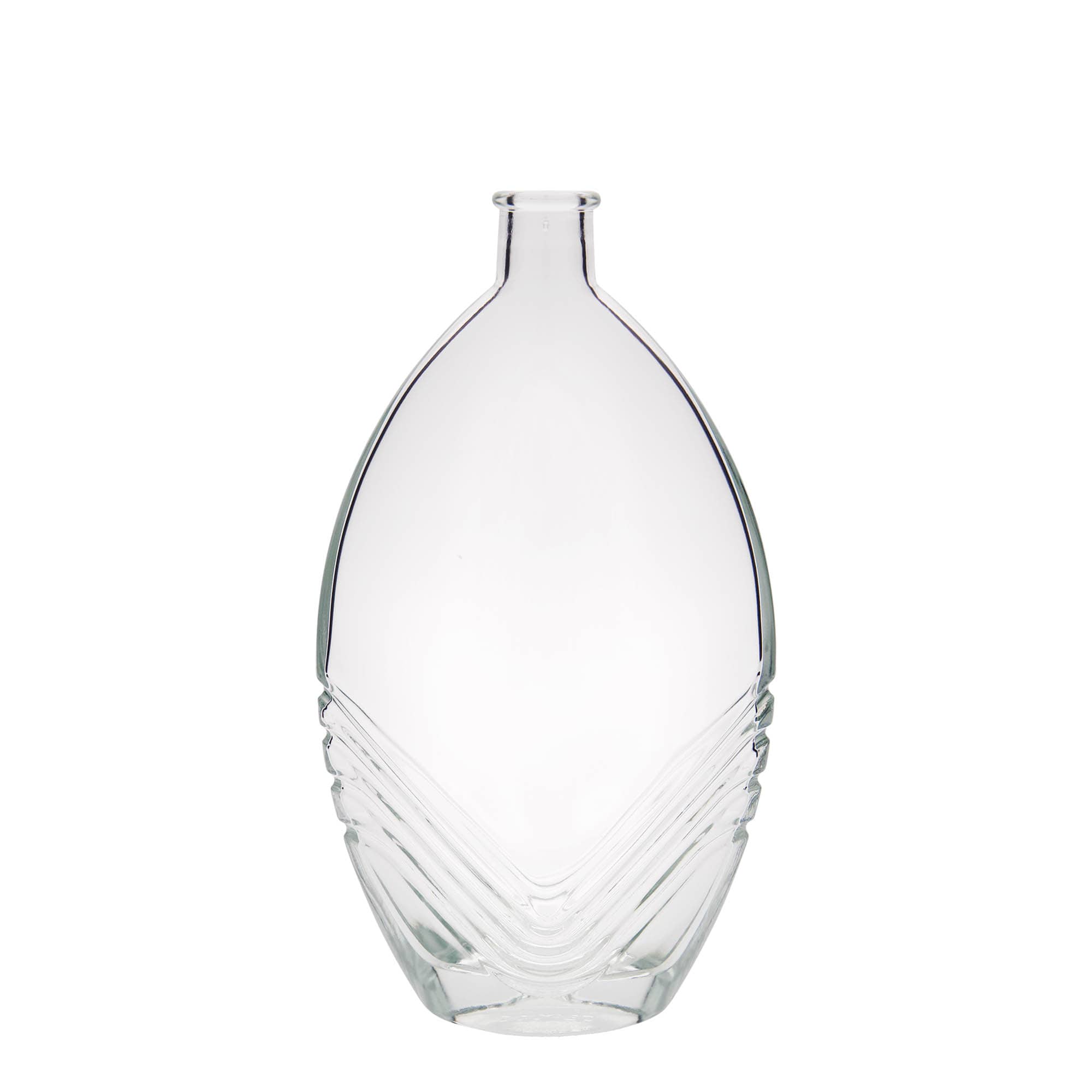 500 ml glasflaska 'Florence', oval, öppning: kork