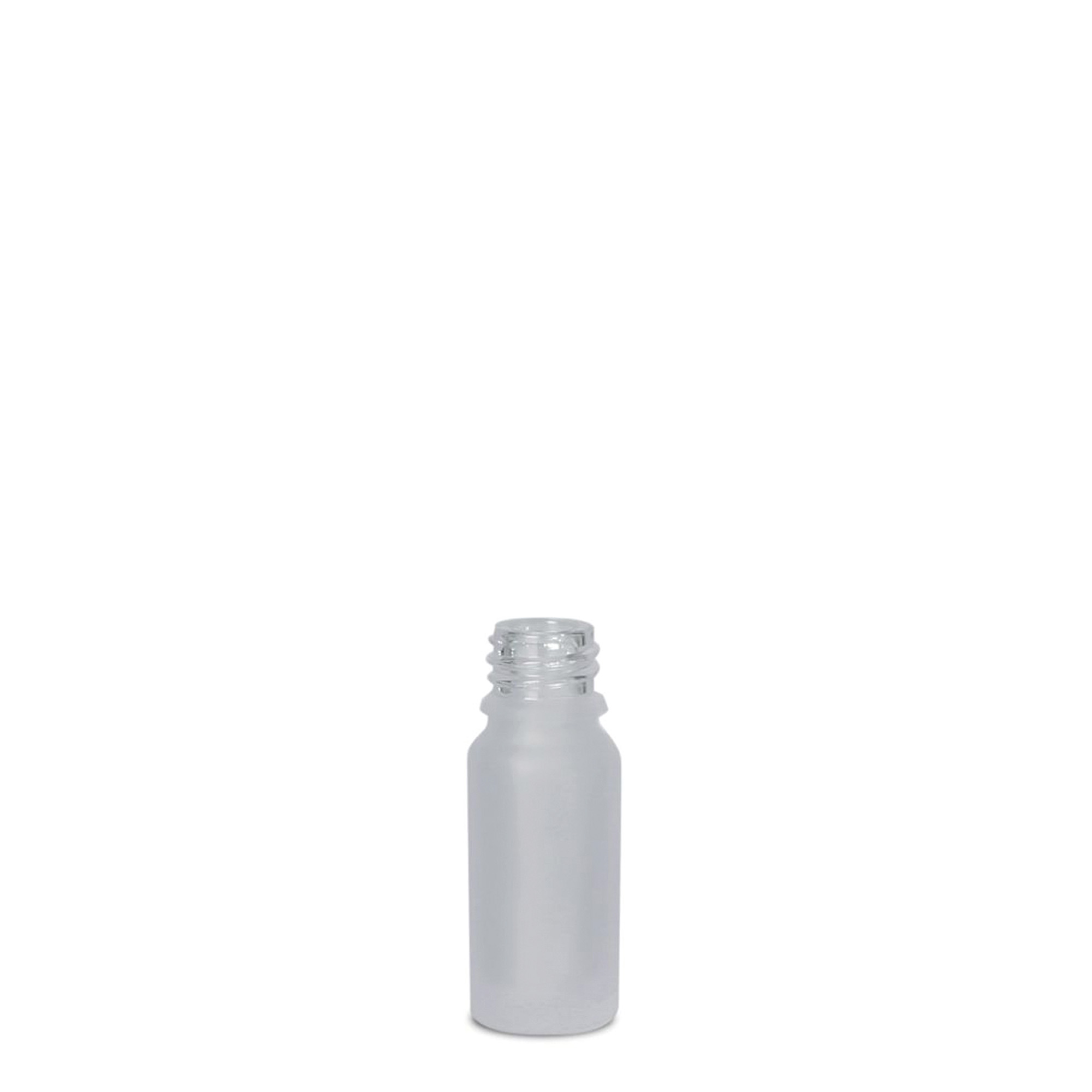 10 ml medicinflaska, glas, frostad, mynning: DIN 18 10 ml medicinflaska, glas, frostad, mynning: DIN 18