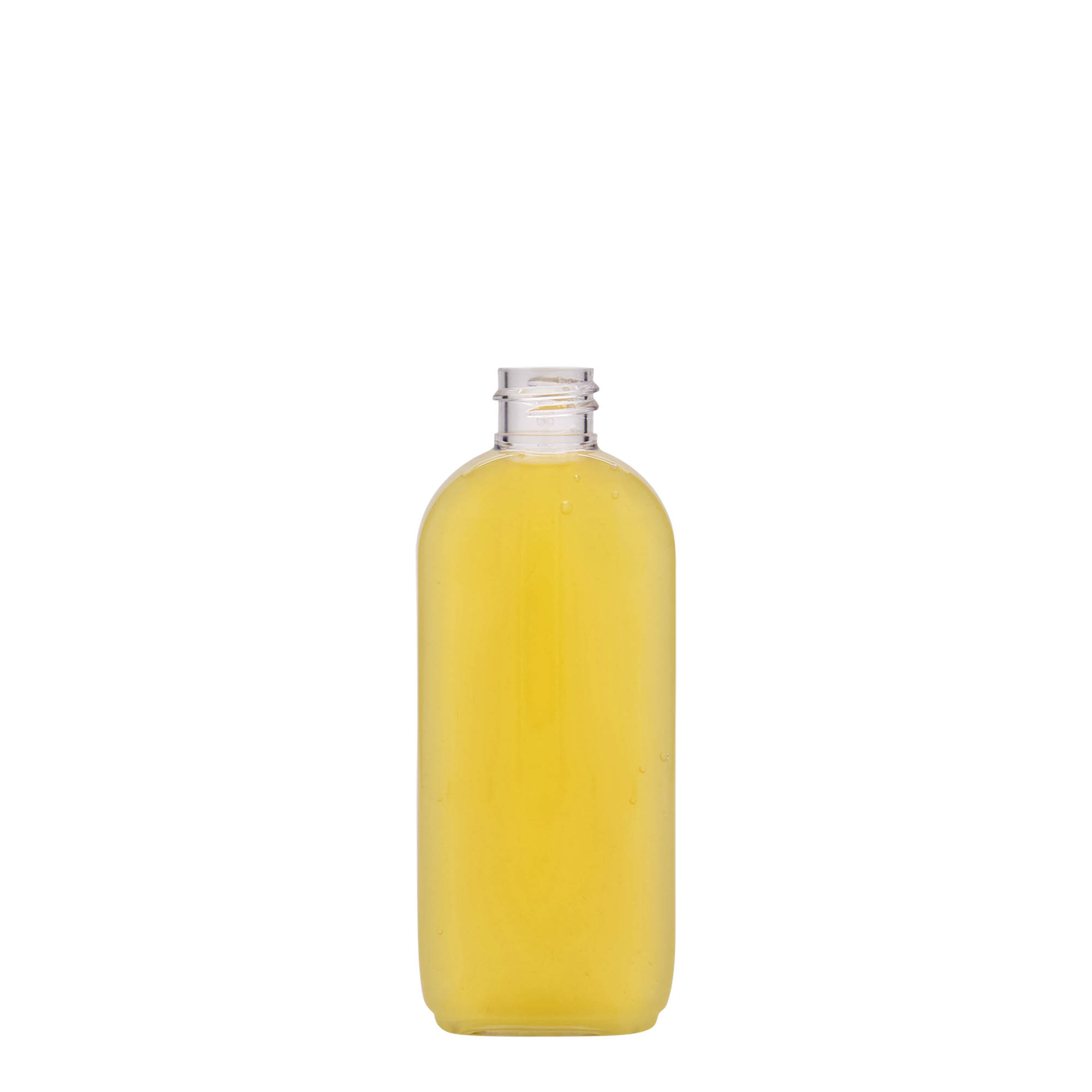 100 ml PET-flaska 'Iris', oval, plast, öppning: 20/410