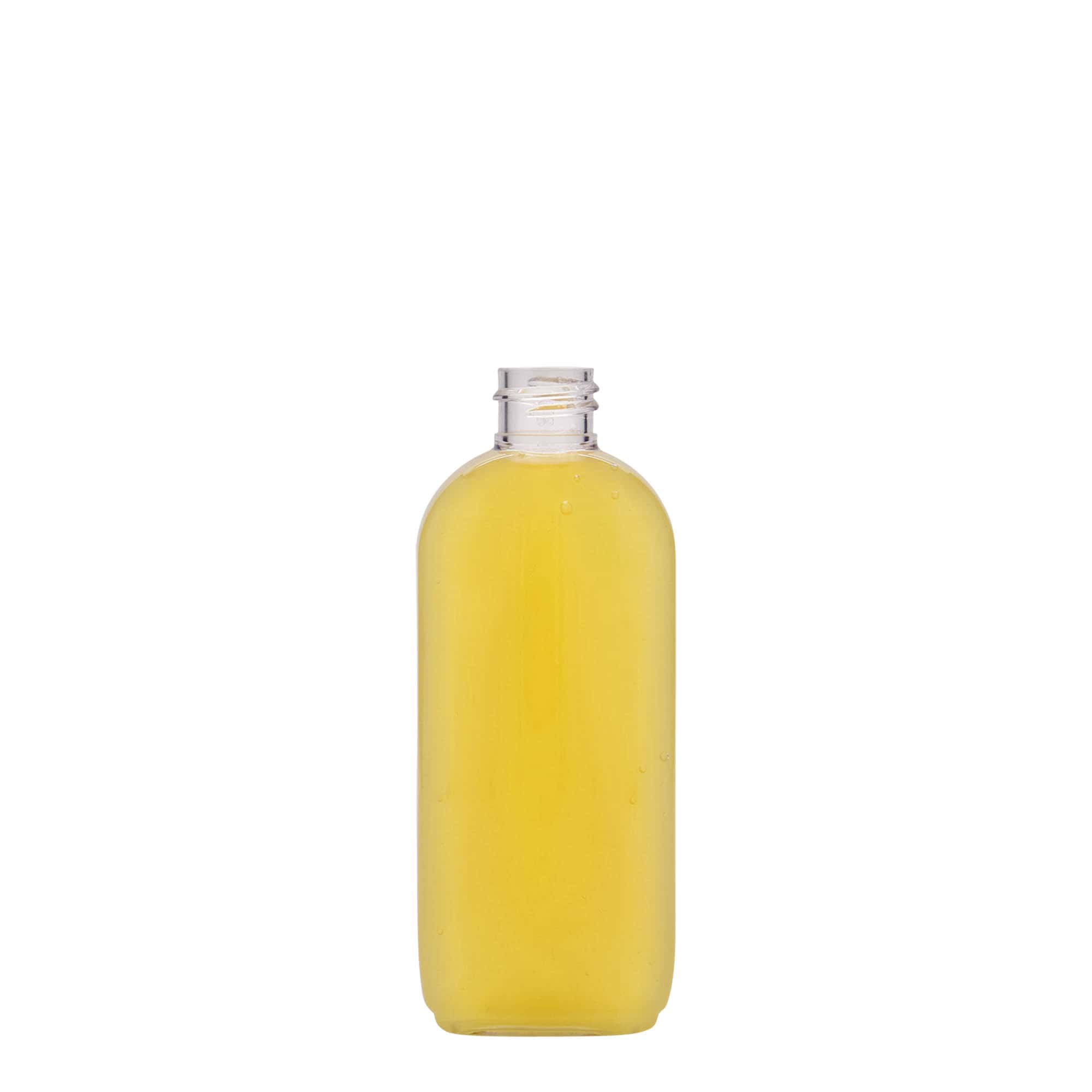 100 ml PET-flaska 'Iris', oval, plast, öppning: 20/410