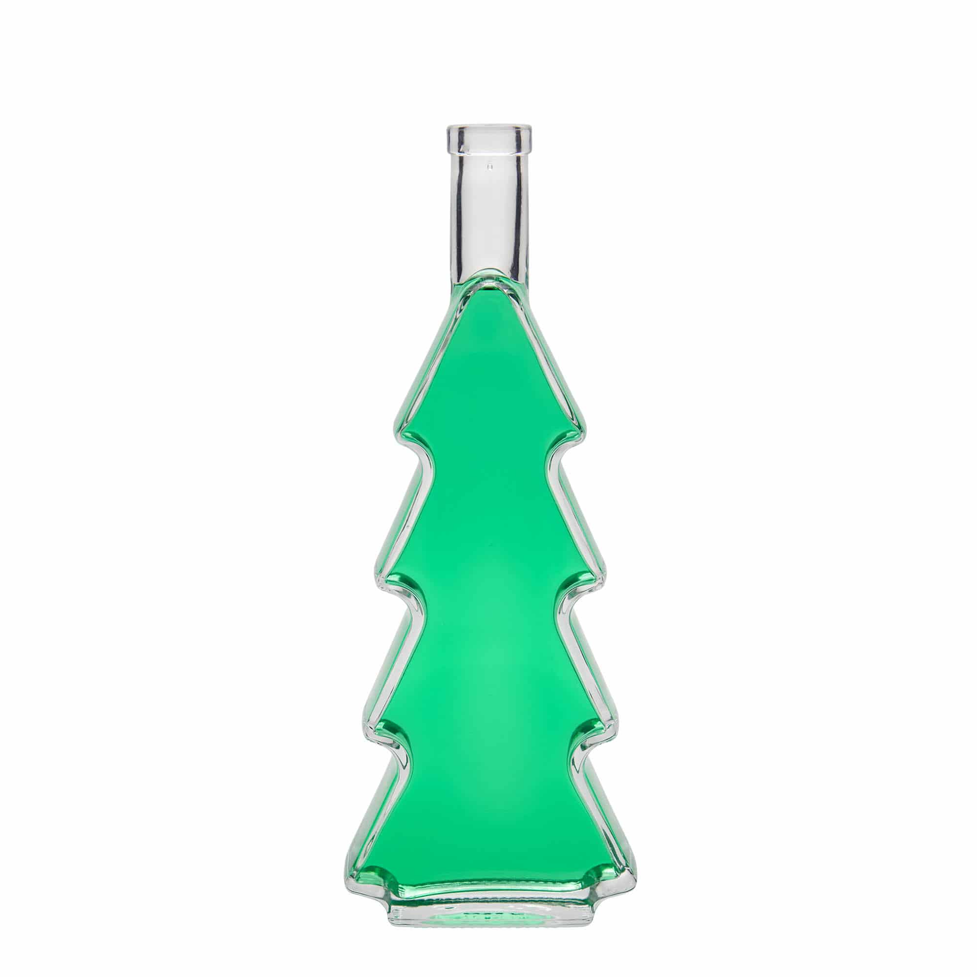 500 ml glasflaska 'Julgran', mynning: kork