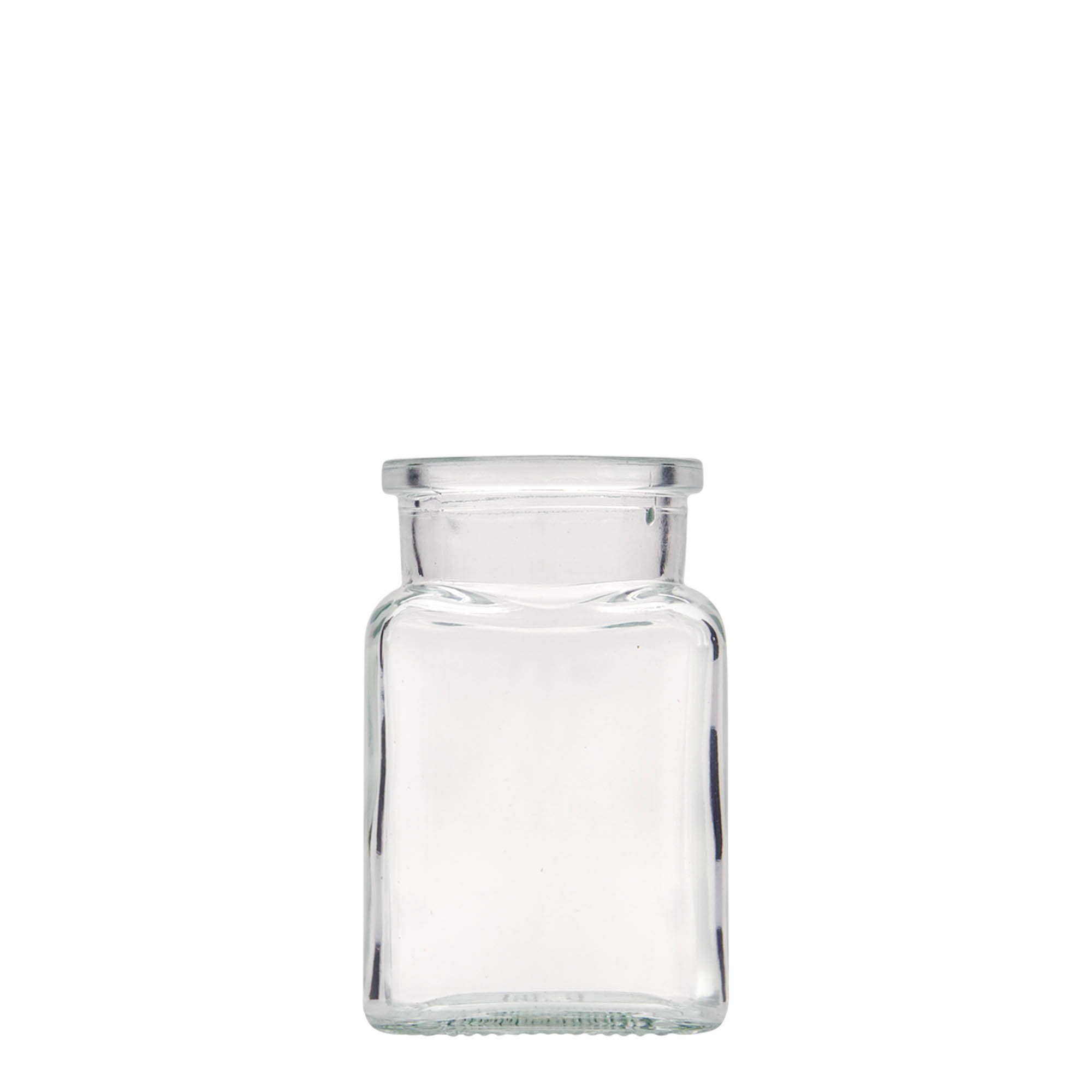 150 ml korkglas, fyrkantigt, mynning: kork