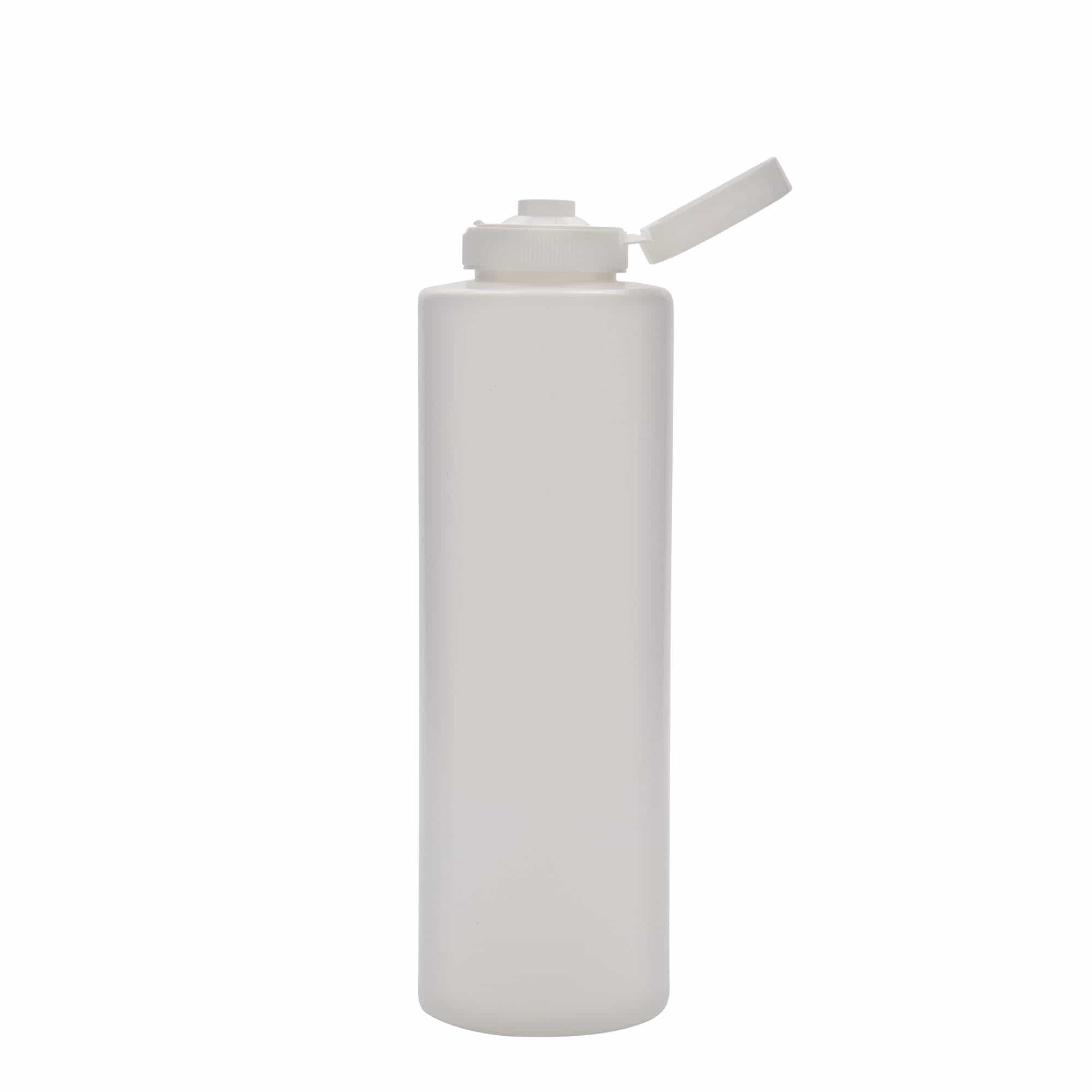 500 ml såsflaska, LDPE, vit, mynning: GPI 38/400