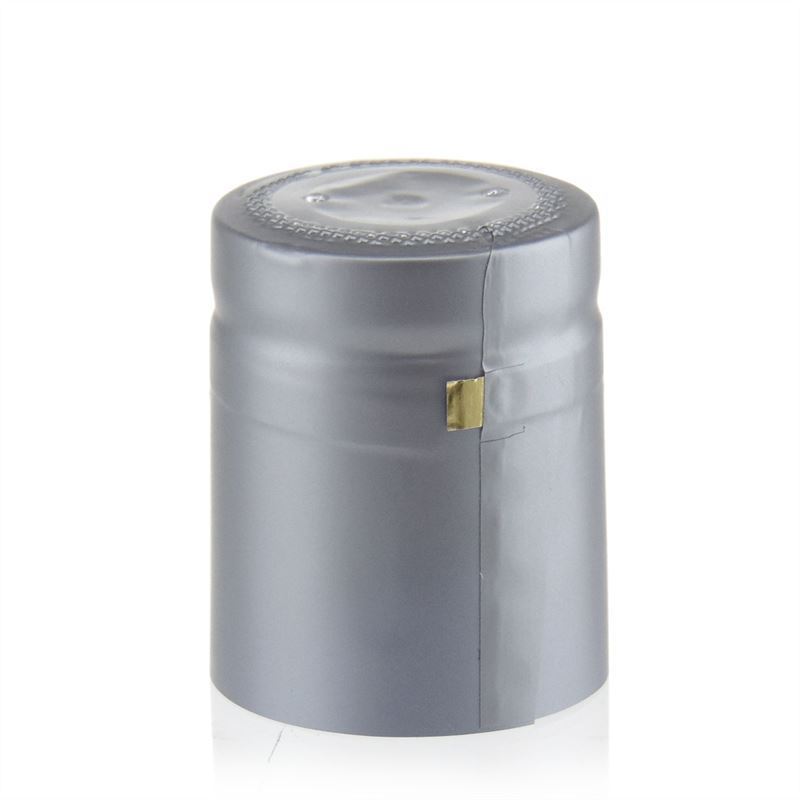Krympkapsel 32x41, PVC-plast, silver Krympkapsel 32x41, PVC-plast, silver