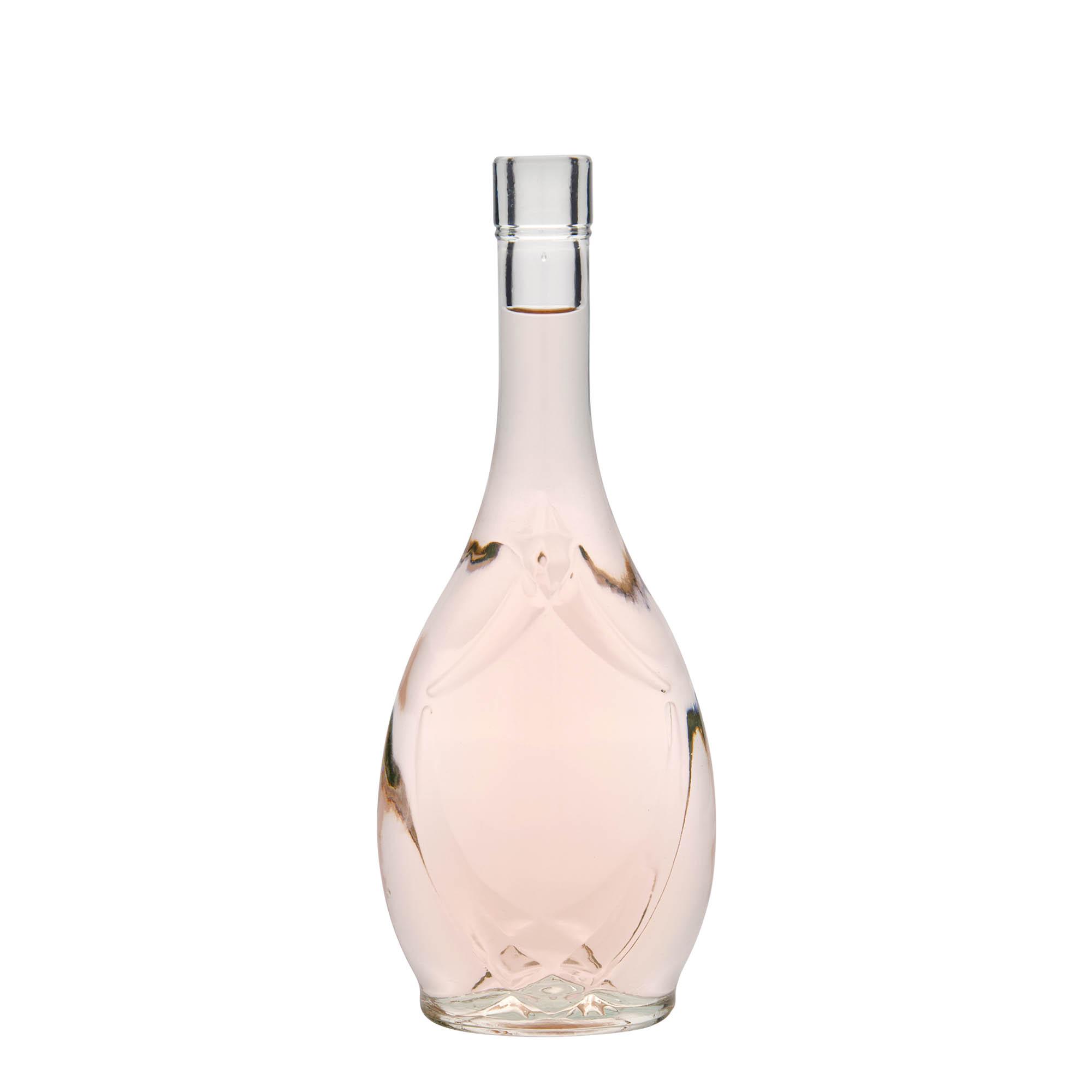 500 ml glasflaska 'Saragossa', oval, öppning: kork