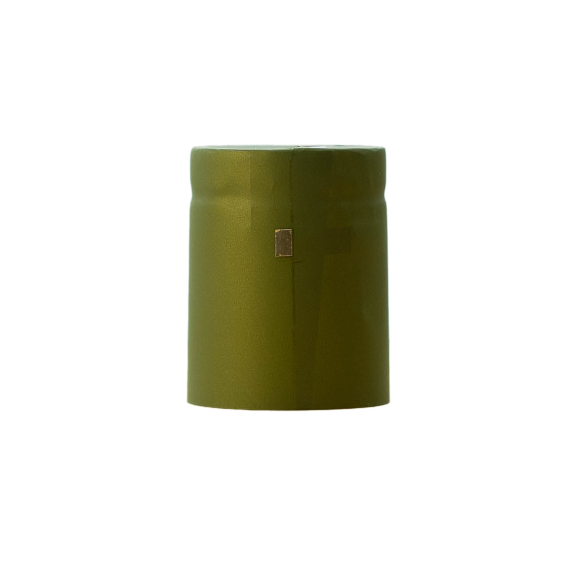 Shrinkkapsel 32x41, PVC-plast, olivgrön