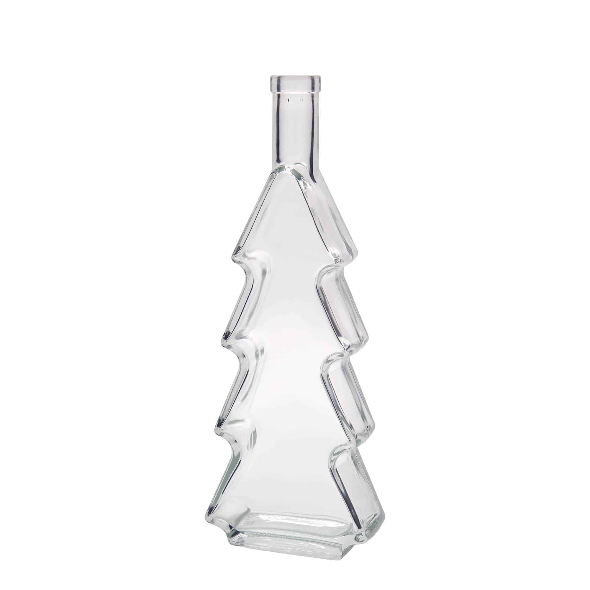 500 ml glasflaska 'Julgran', mynning: kork