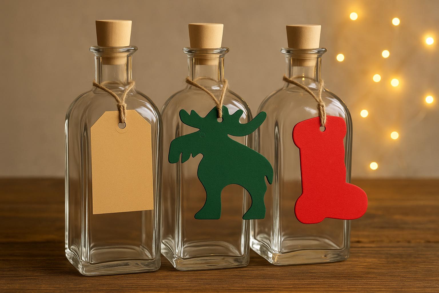 Rektangulärt hängmärke, brunt